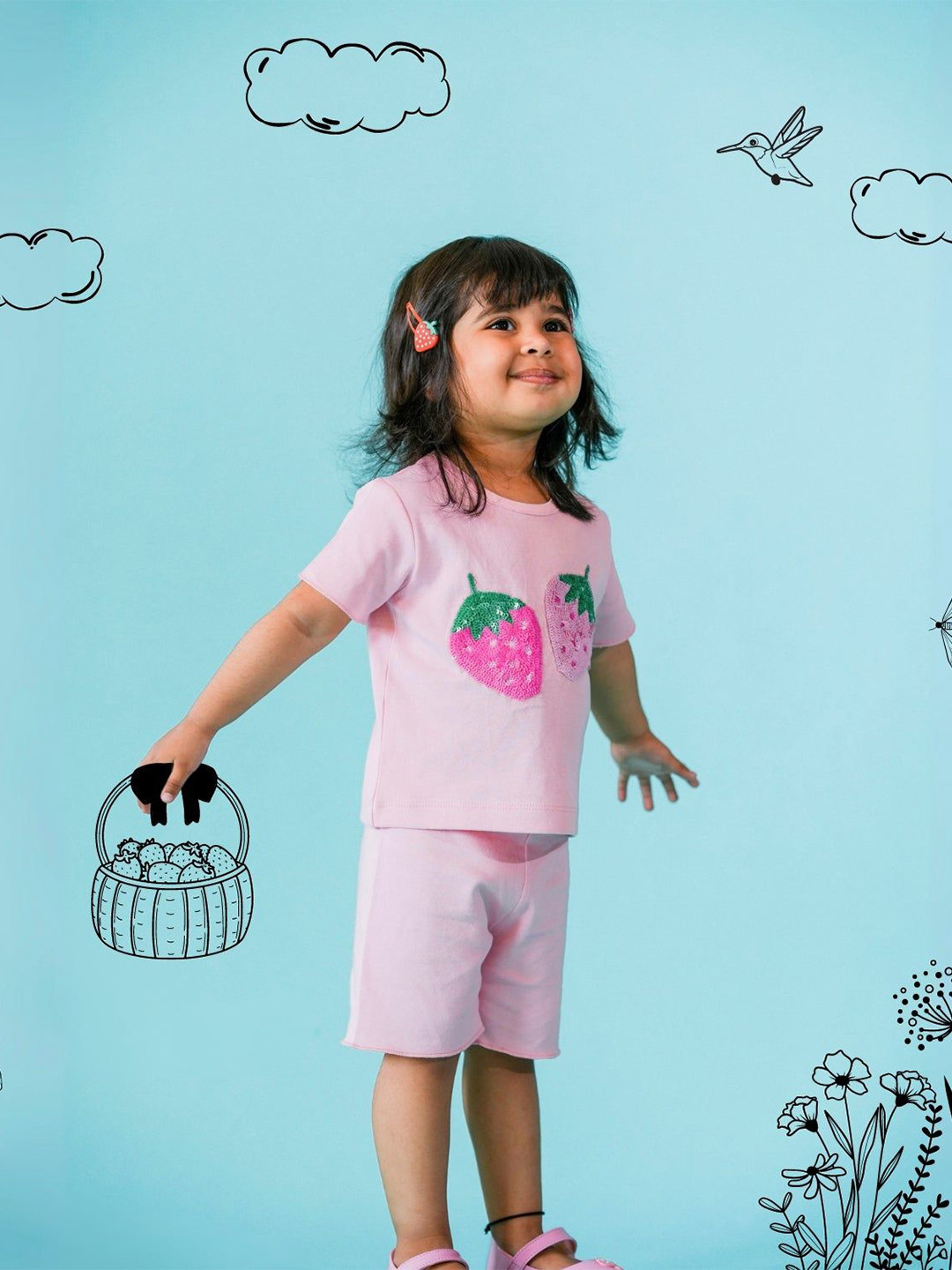 TIDY SLEEP Print Cotton Top