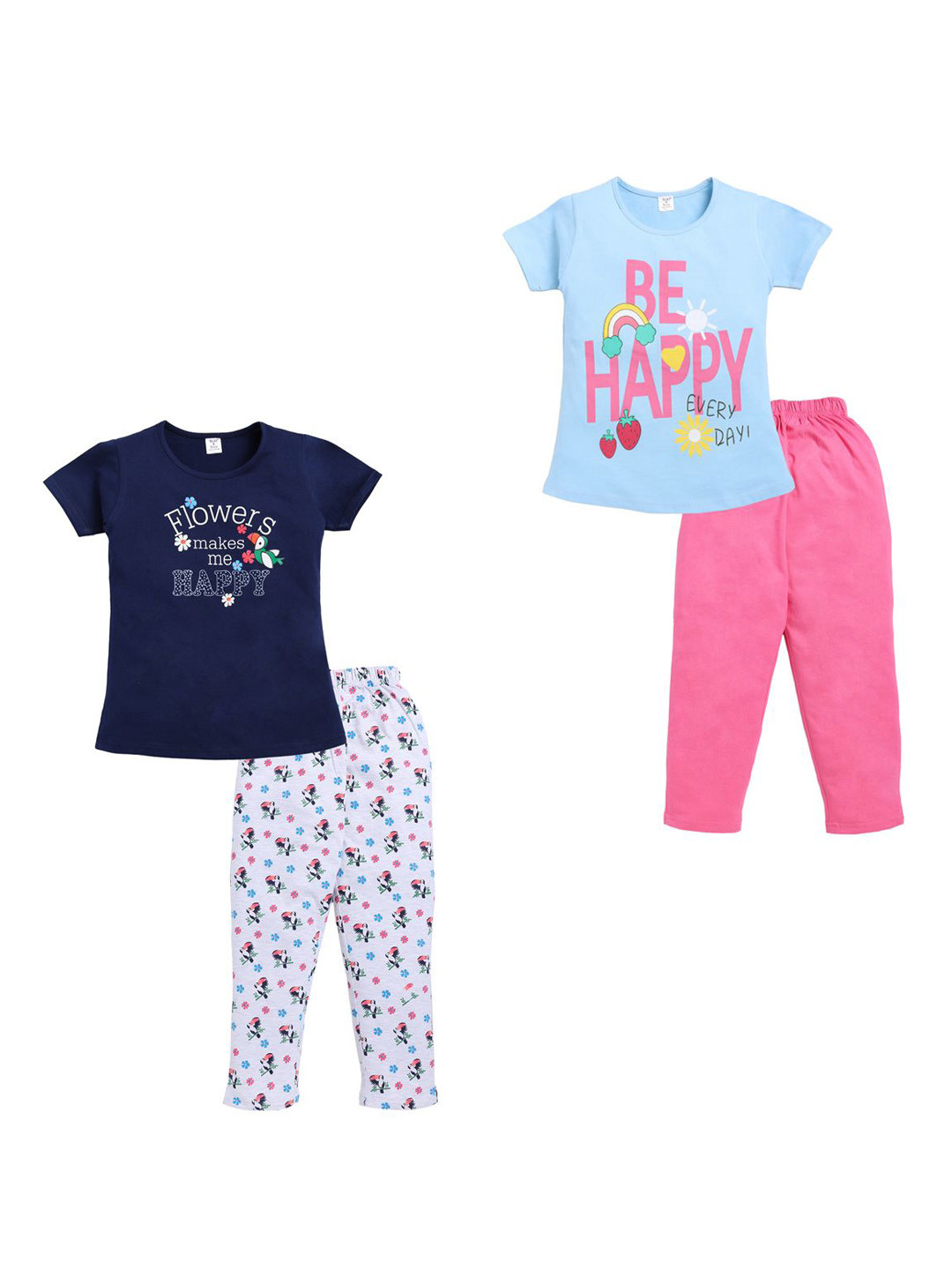 Todd N Teen Girls Printed Night suit Pack of 2