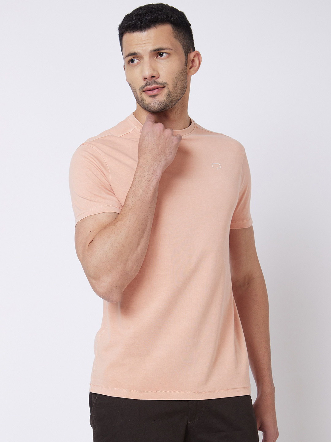 ROAR FOR GOOD Unisex Solid Round Neck Organic Cotton T-Shirt