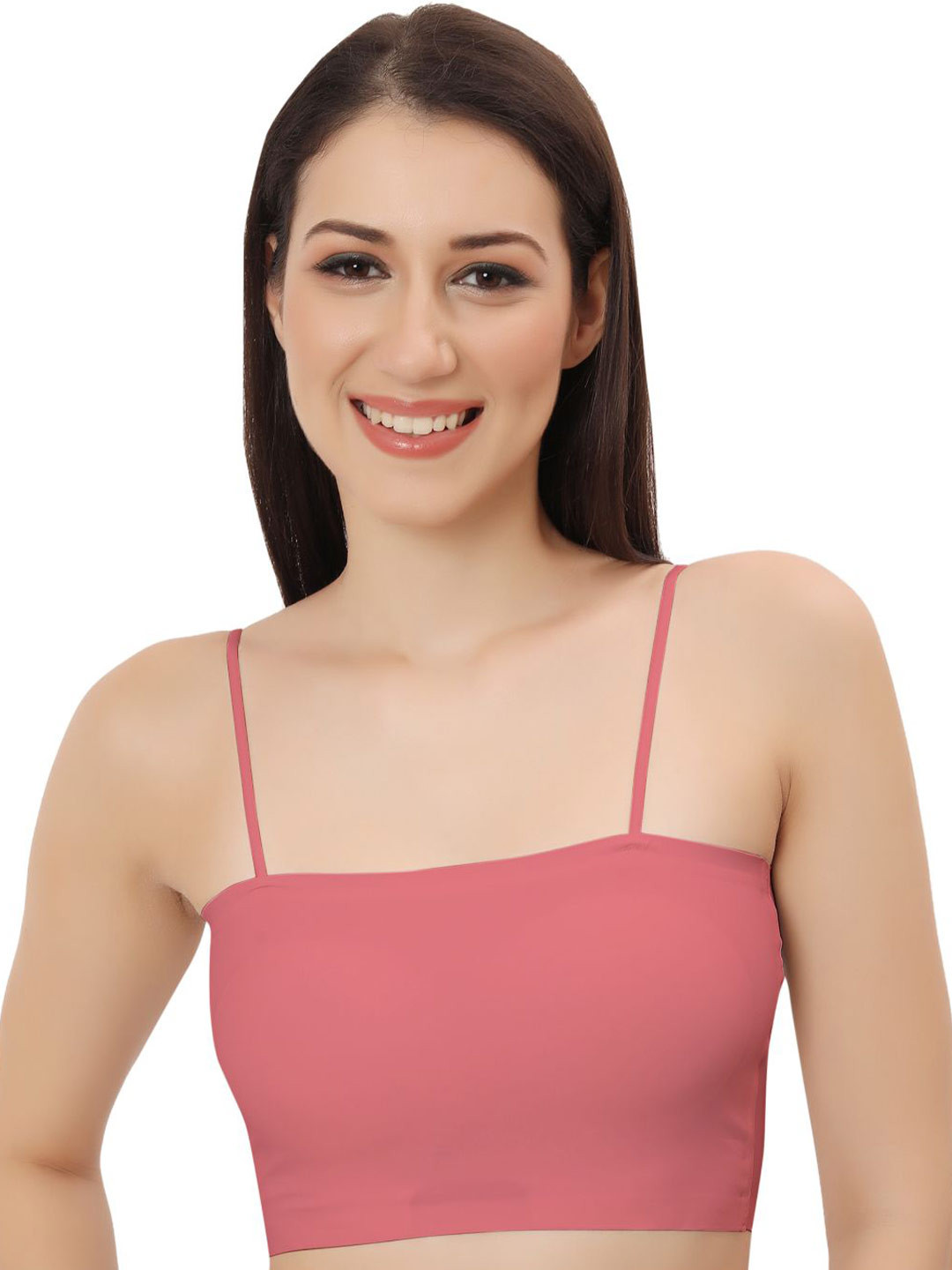 Bella Voste Bralette Full Coverage Lightly Padded Sports Bra CAM_1888_PINK-30B