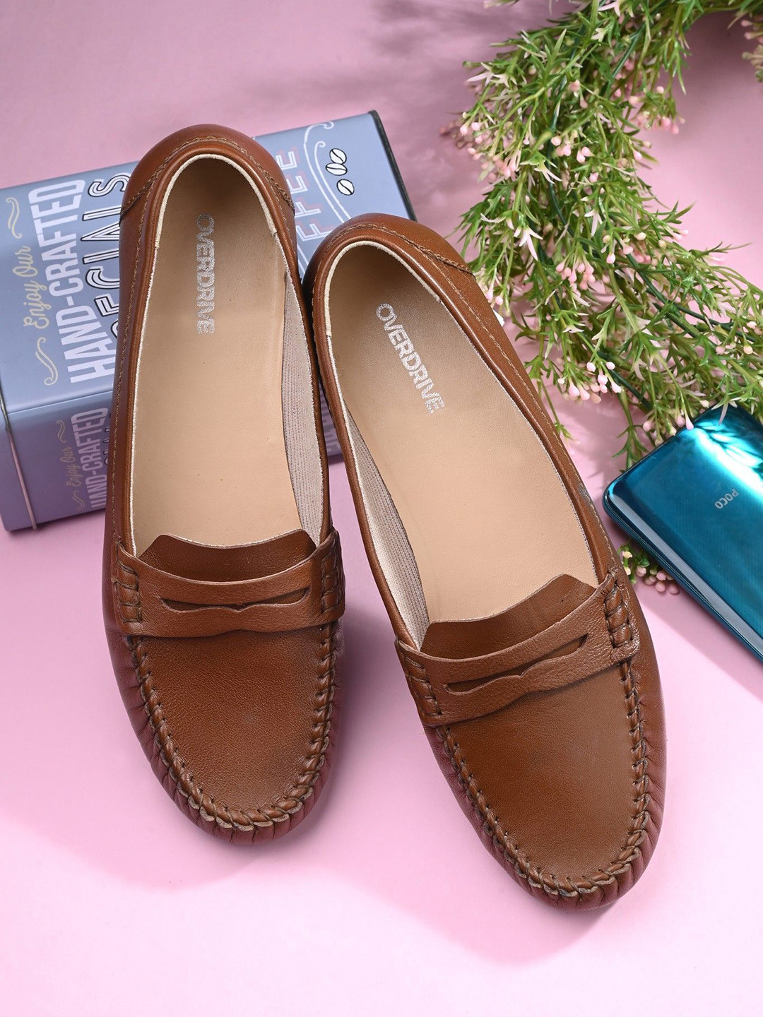 Overdrive Women Slip-On Leather Loafers