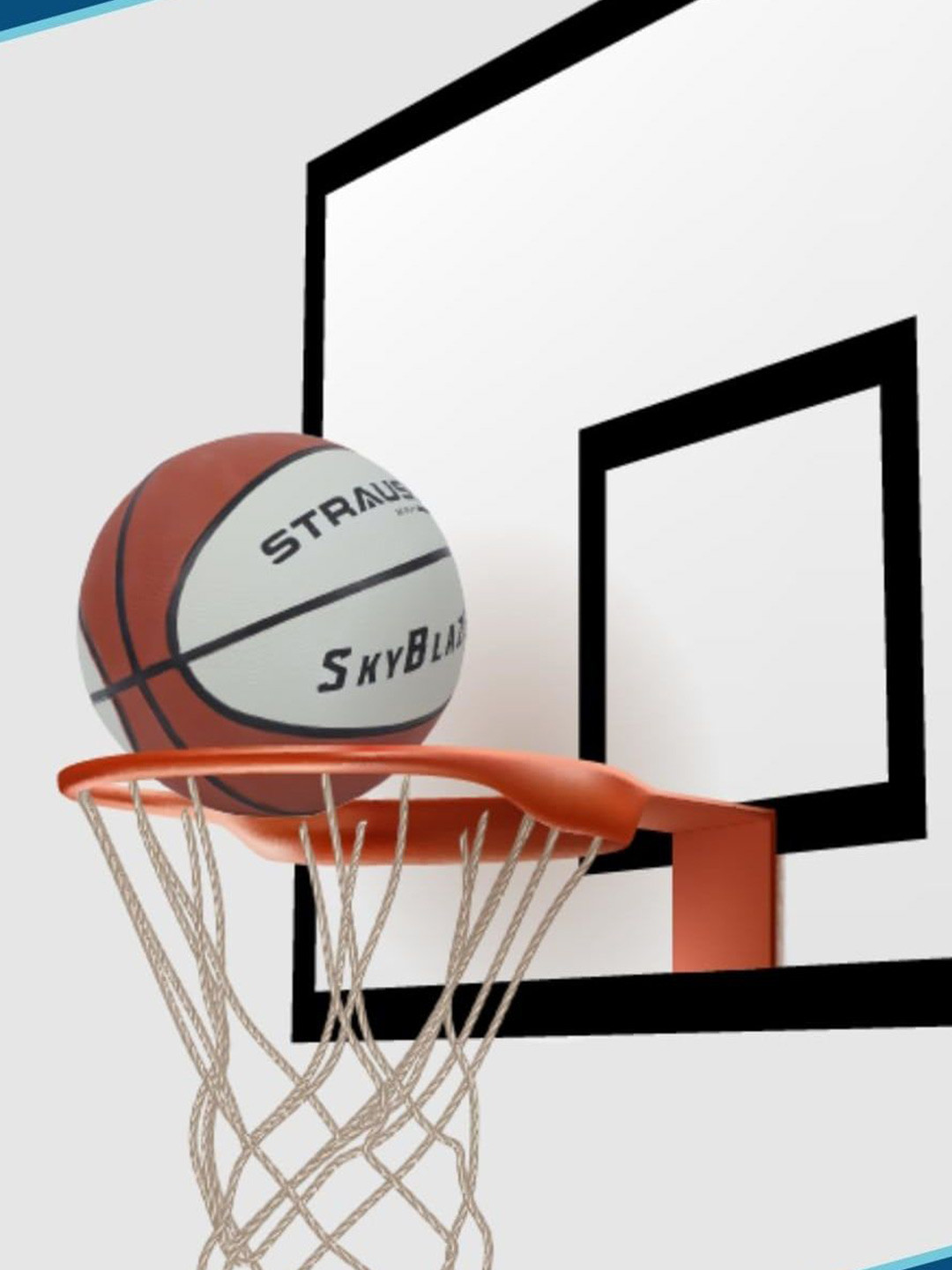 STRAUSS 7 Size Textured Basketballs