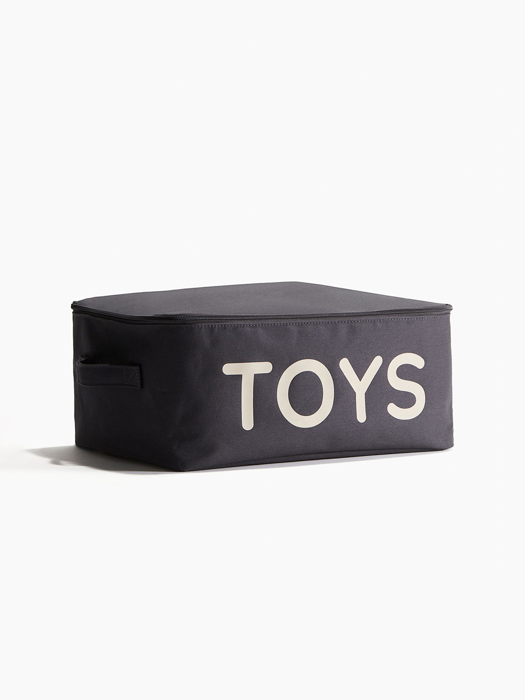 H&M Black Pure Cotton Lidded Toy Storage Basket