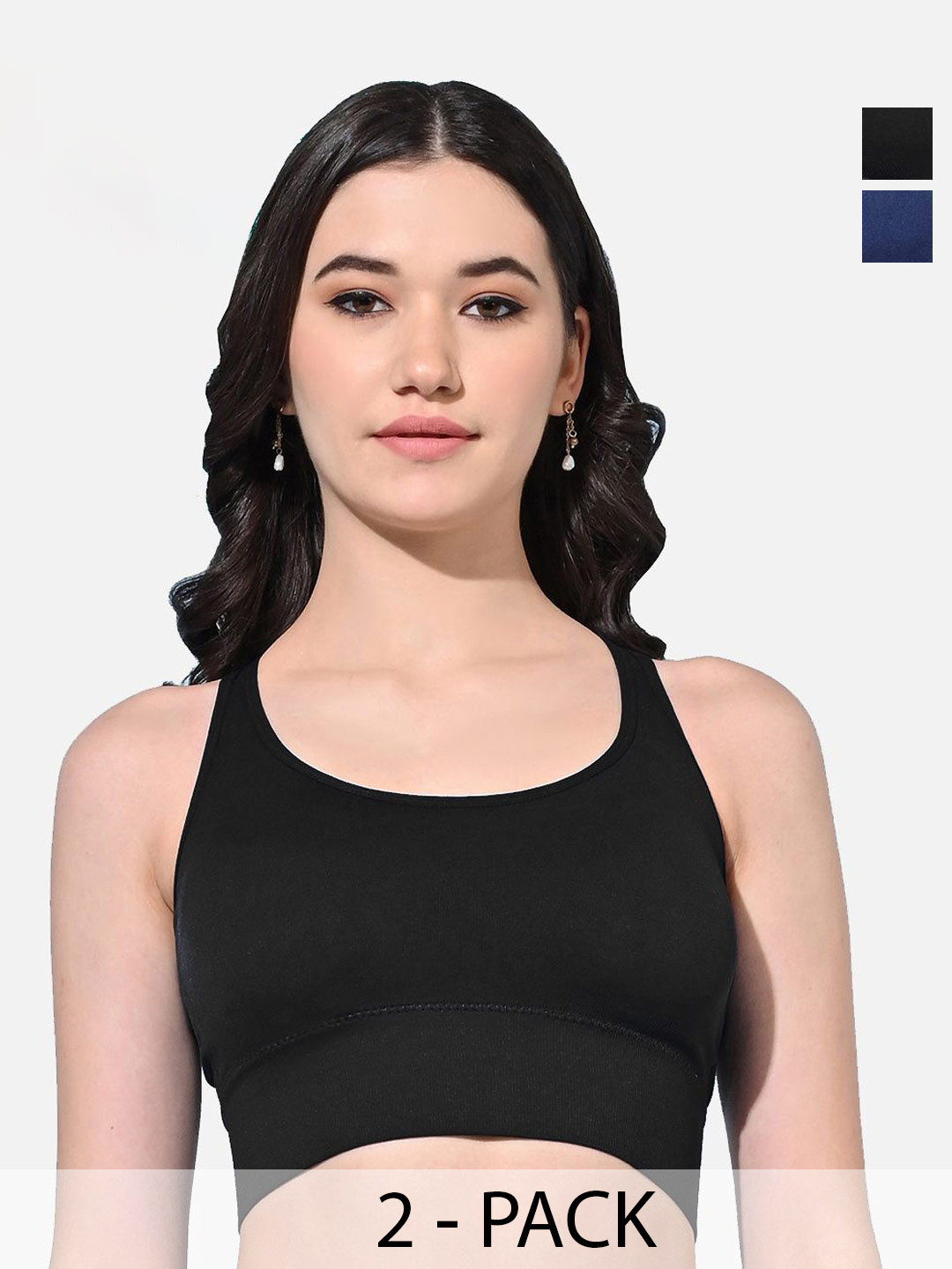 FIMS Women's Full Coverage Solid Sports Bra