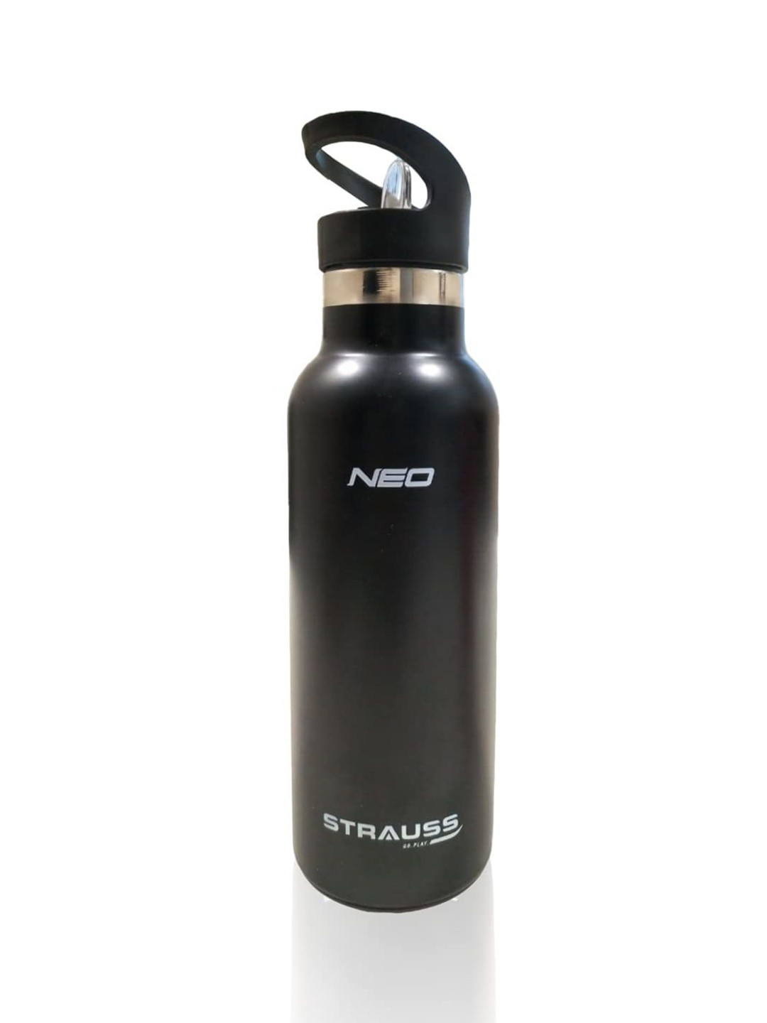 STRAUSS Neo Black Stainless Steel Spill Proof Sipper - 750ml