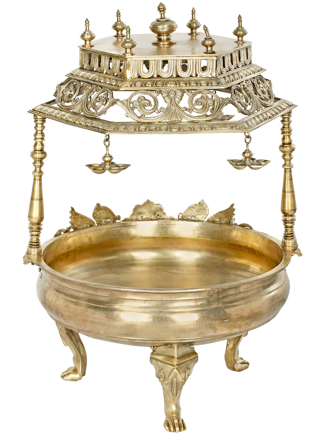 Exotic India Bronze Ethnic Motifs Urli