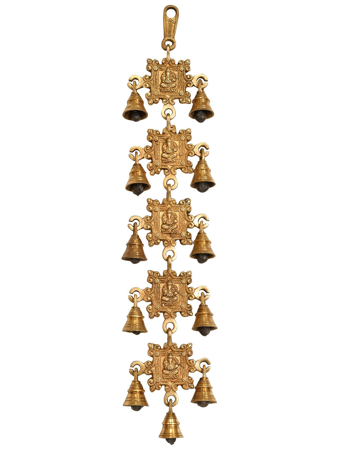 Exotic India Lord Ganesha Brass Hanging Bells
