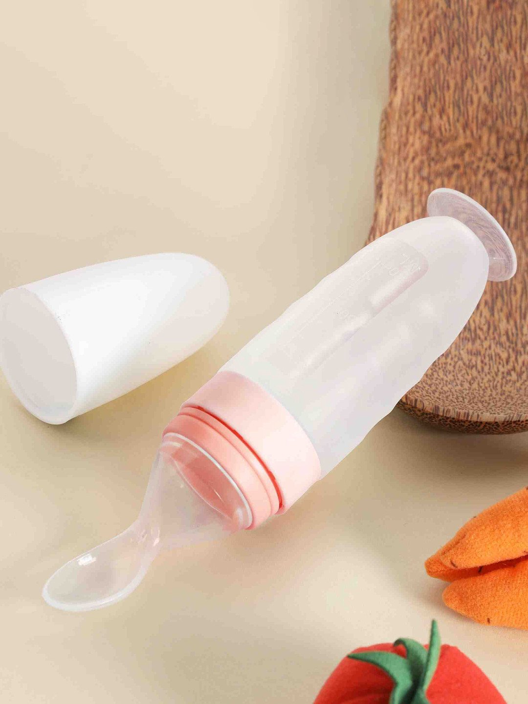 KICKS & CRAWL Pink Squeeze Bottle Feeder