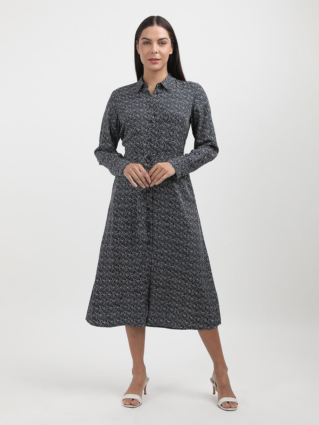 Tommy Hilfiger Print Shirt Midi Dress