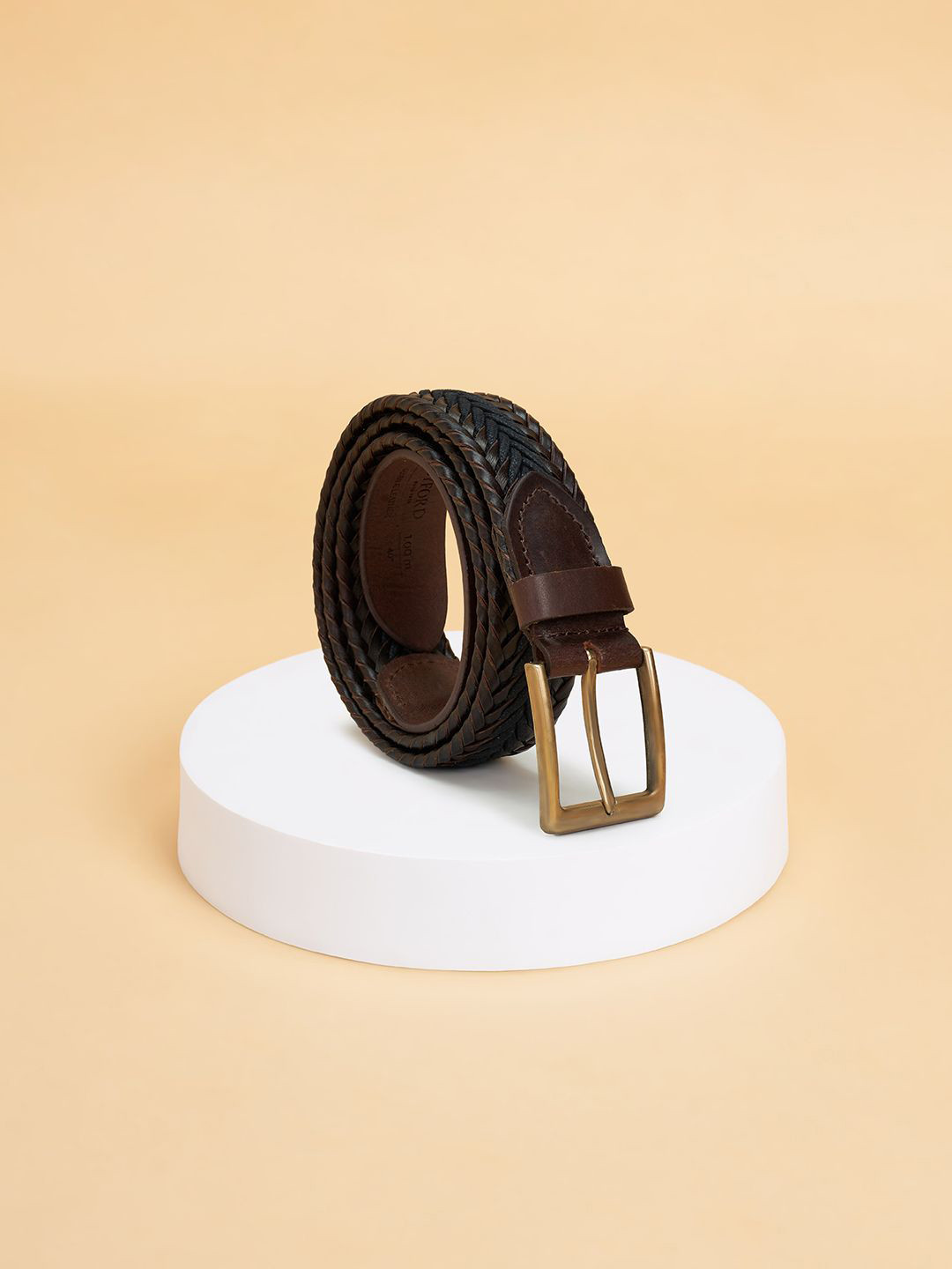 BYFORD by Pantaloons Men Braided Tang Closure Belt