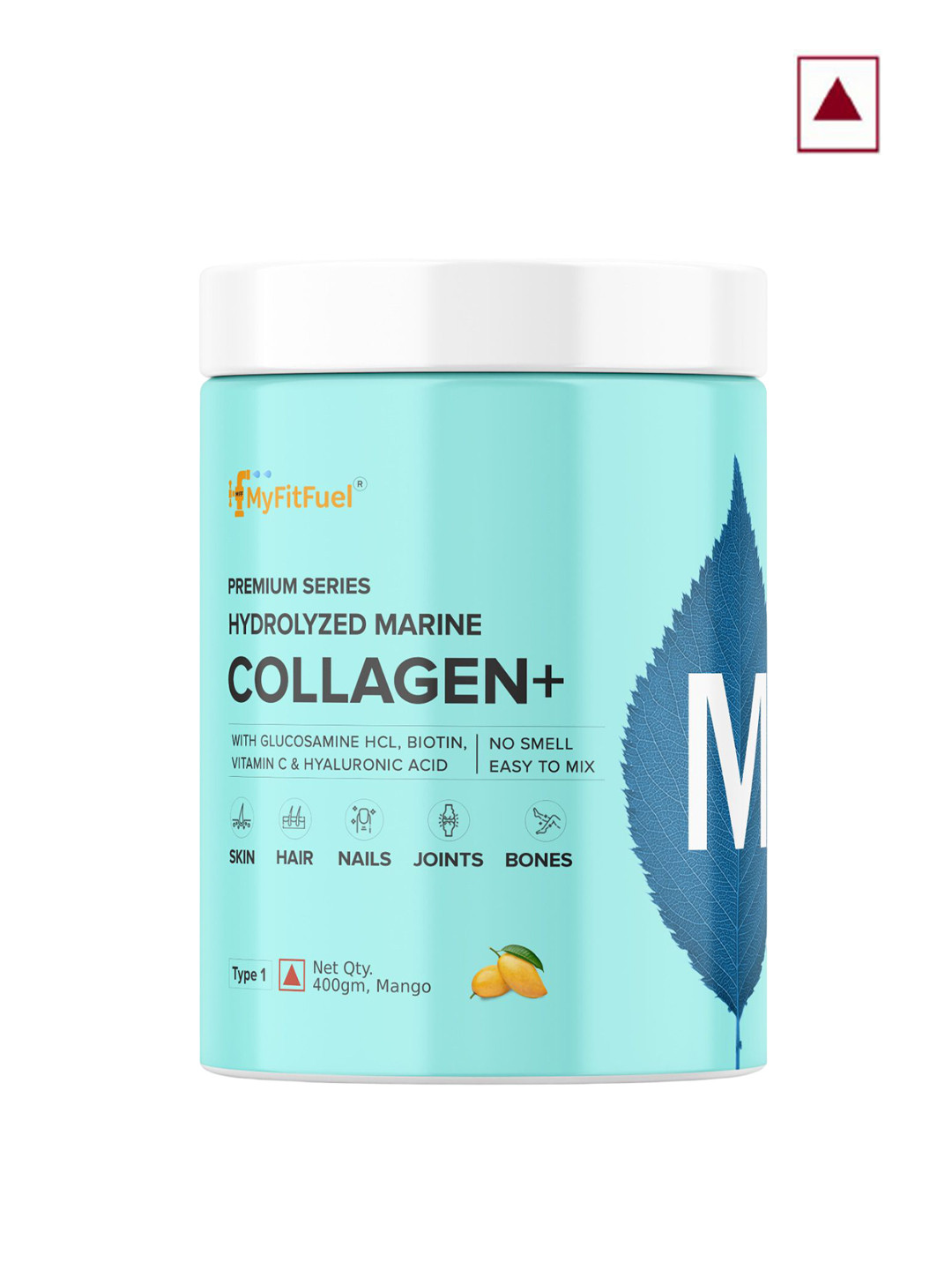 MyFitFuel Premium Series Hydrolyzed Marine Collagen+ - 400g - Mango