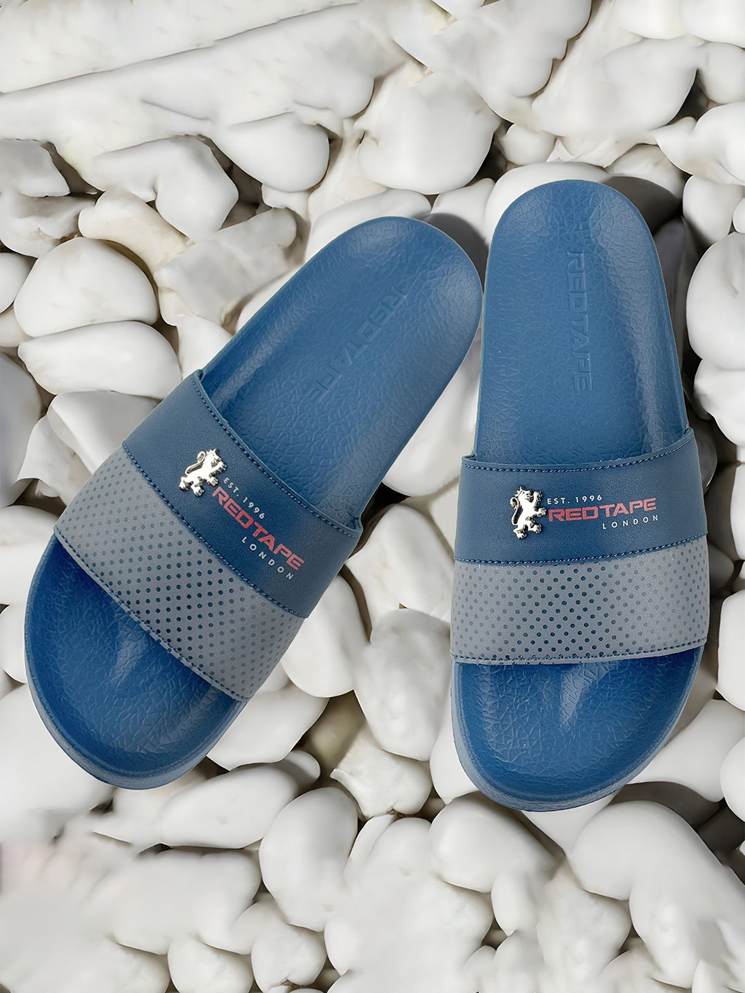 Red Tape Men Printed Comfort Sliders