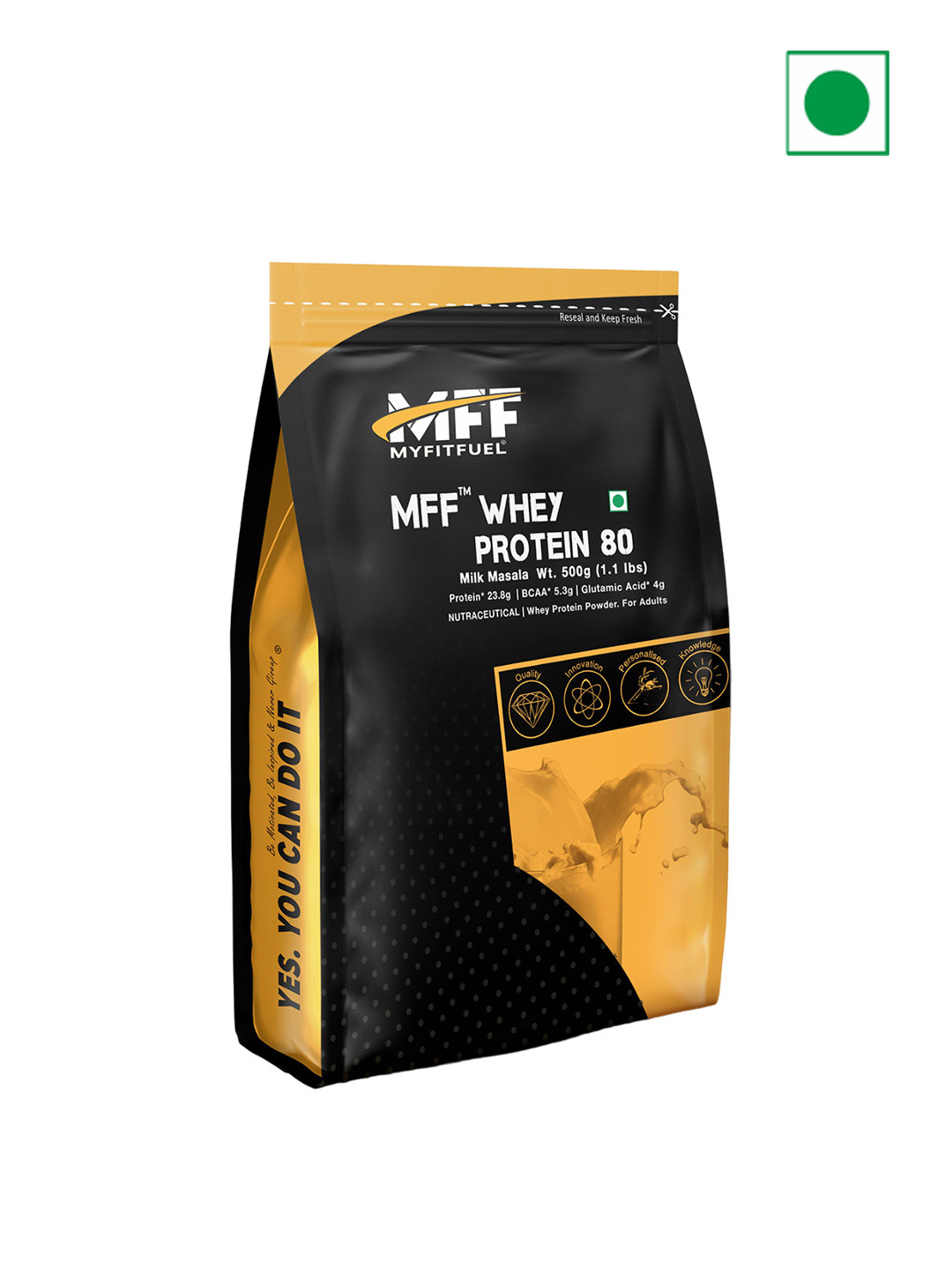 MyFitFuel Whey Protein 80 - Milk Masala Flavour - 500g