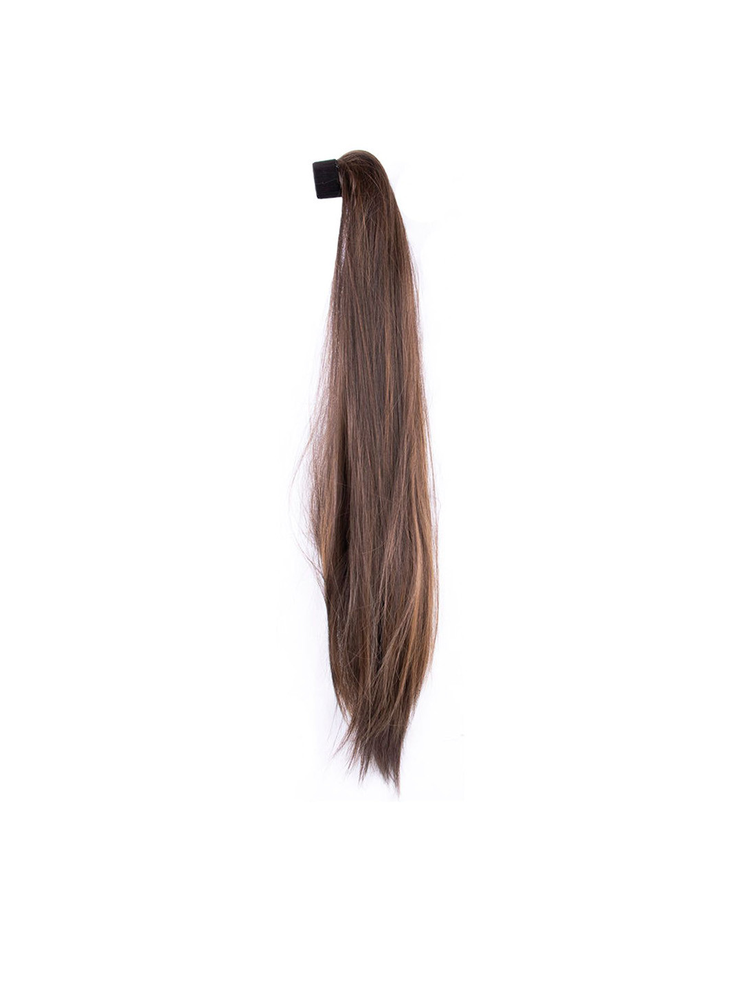 Krelin Straight Ponytail With Copper Highlights Hair Extension - Dark Brown