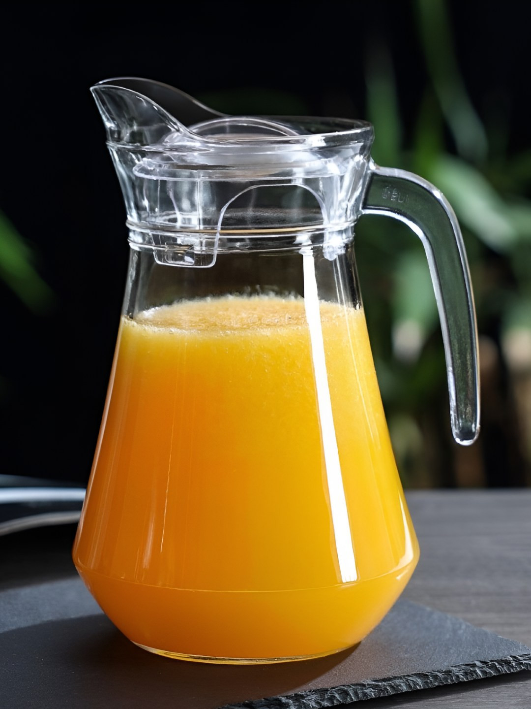 PERICAL Transparent Glass Water Jug With Lid-1.3 L