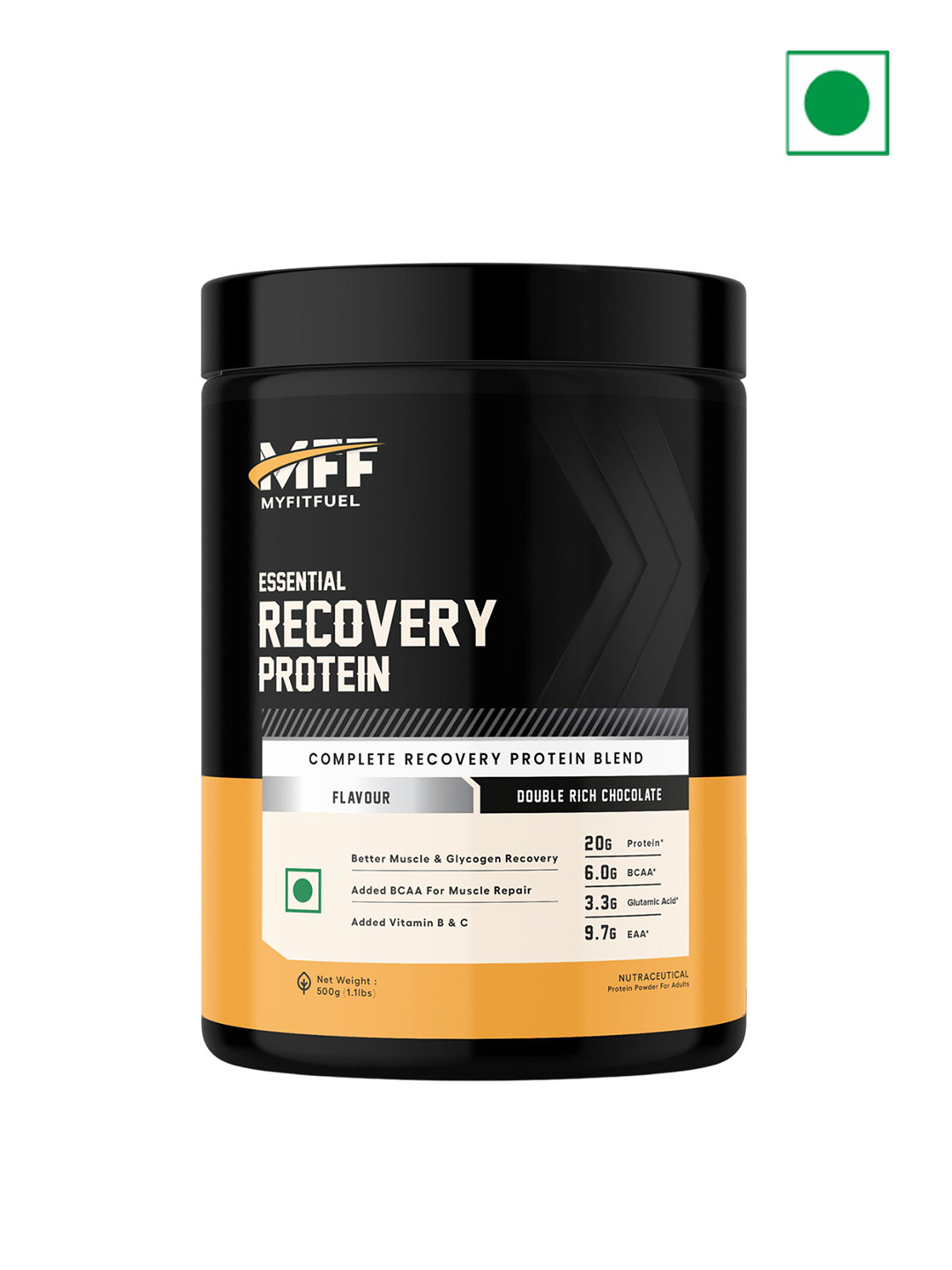 MyFitFuel Essential Recovery Protein-Double Rich Chocolate-500g
