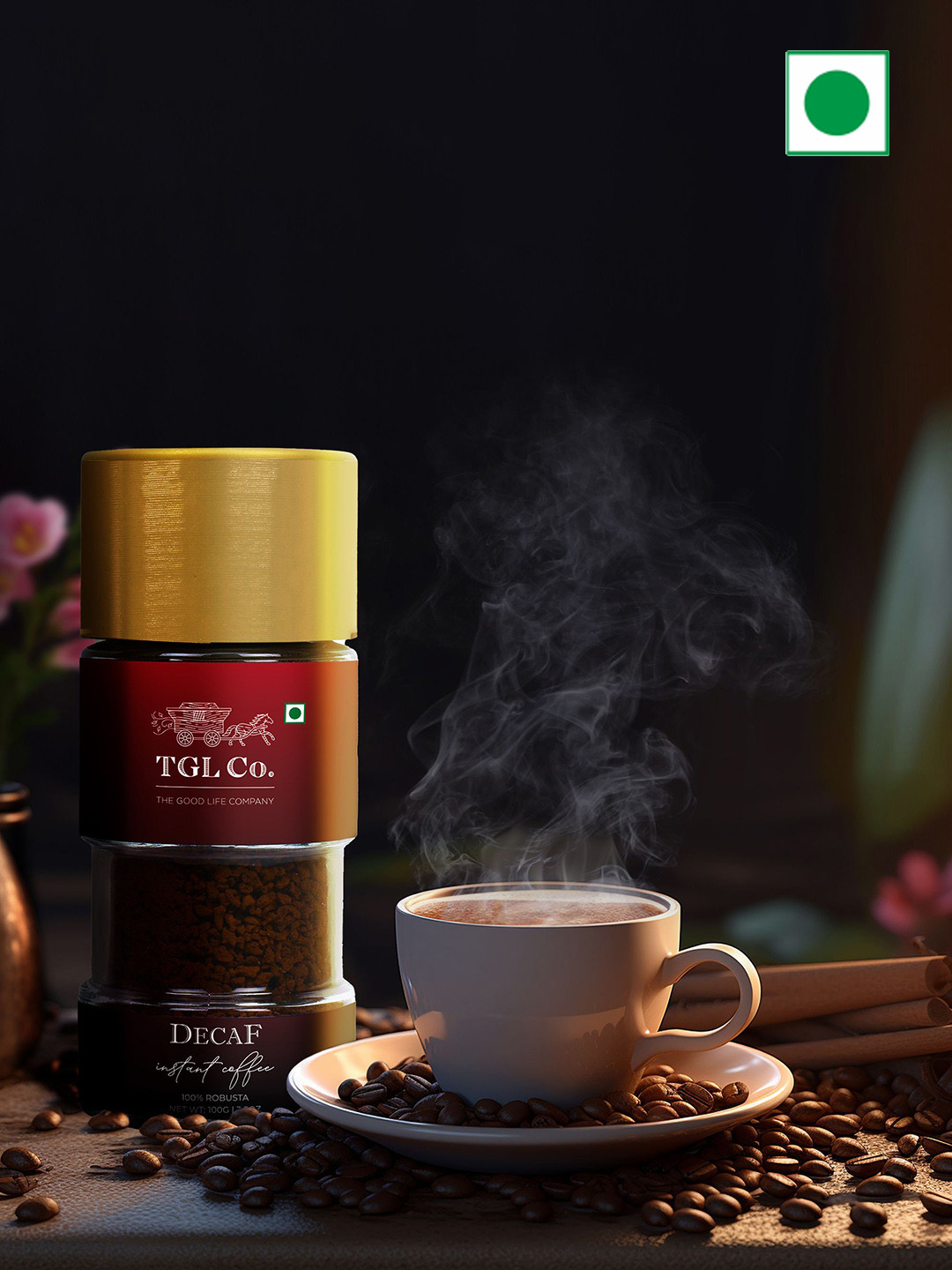 TGL Co. Decaf Instant Coffee 100% Robusta 100 gms