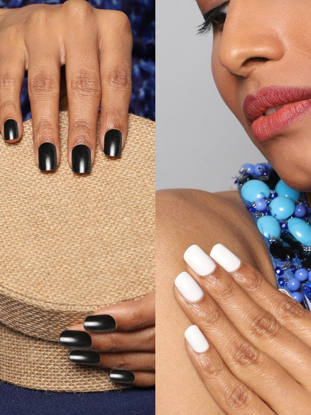 LICK Women Pack Of 2 Reusable Fake Acrylic Press on Nail Extension