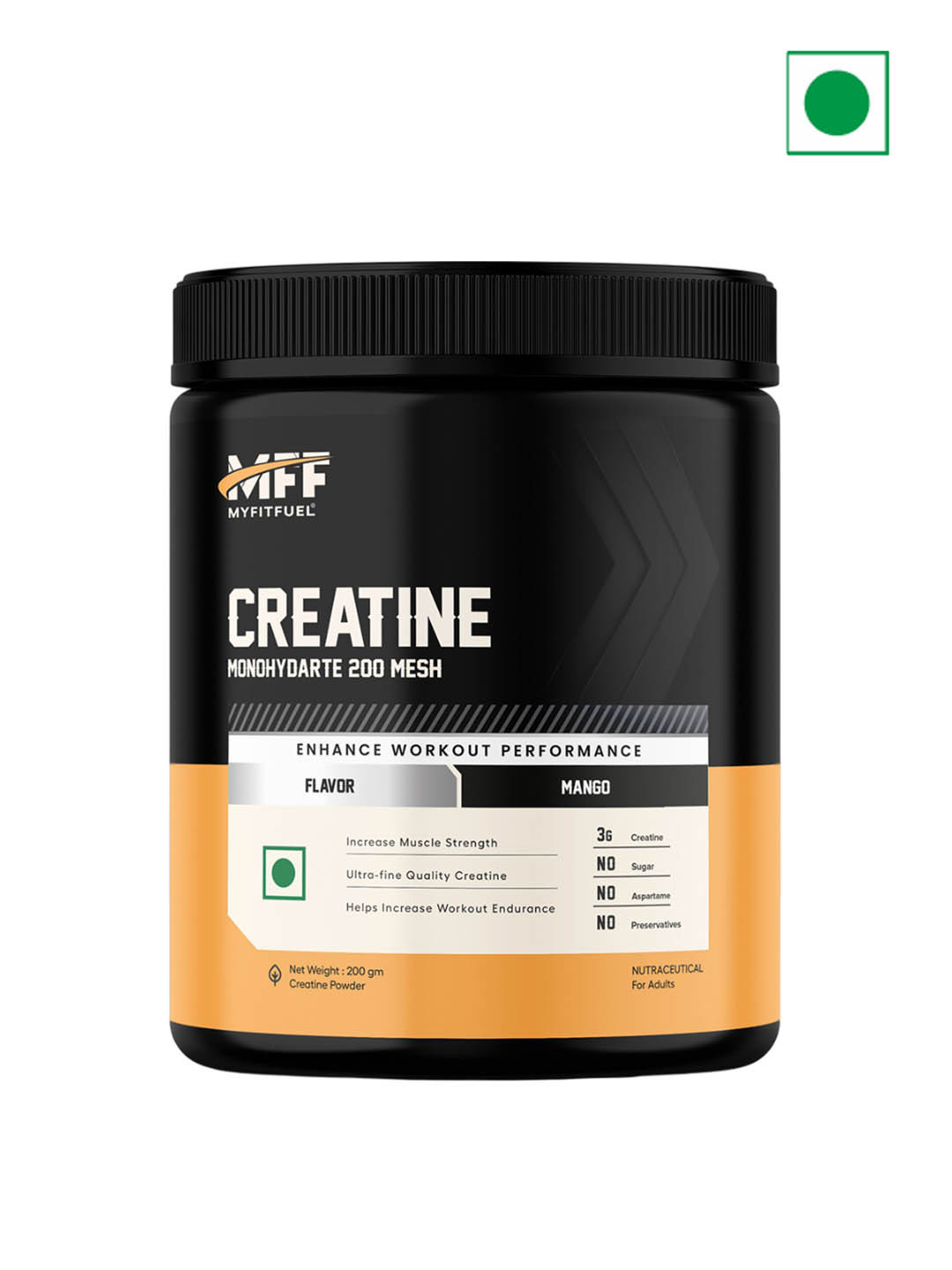 MyFitFuel Creatine Monohydarte 200 Mesh- Protein-Mango Flavour-200gm