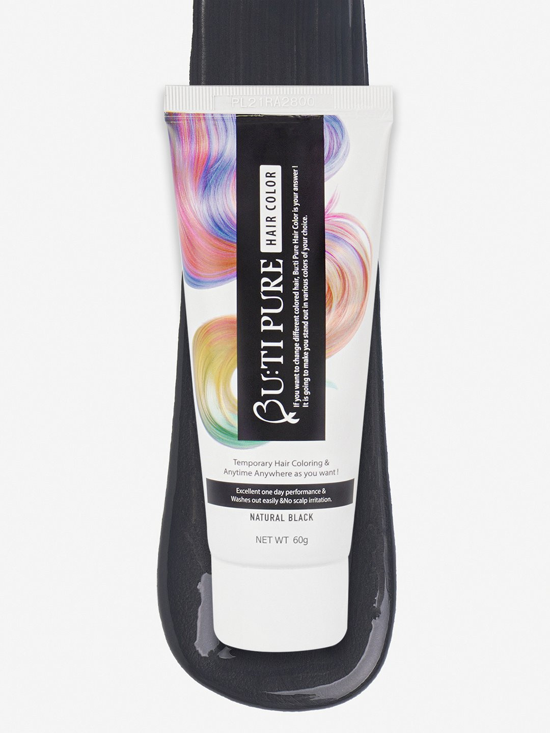 Butipure Semi Permanent Hair Color 60 ml - Natural Black