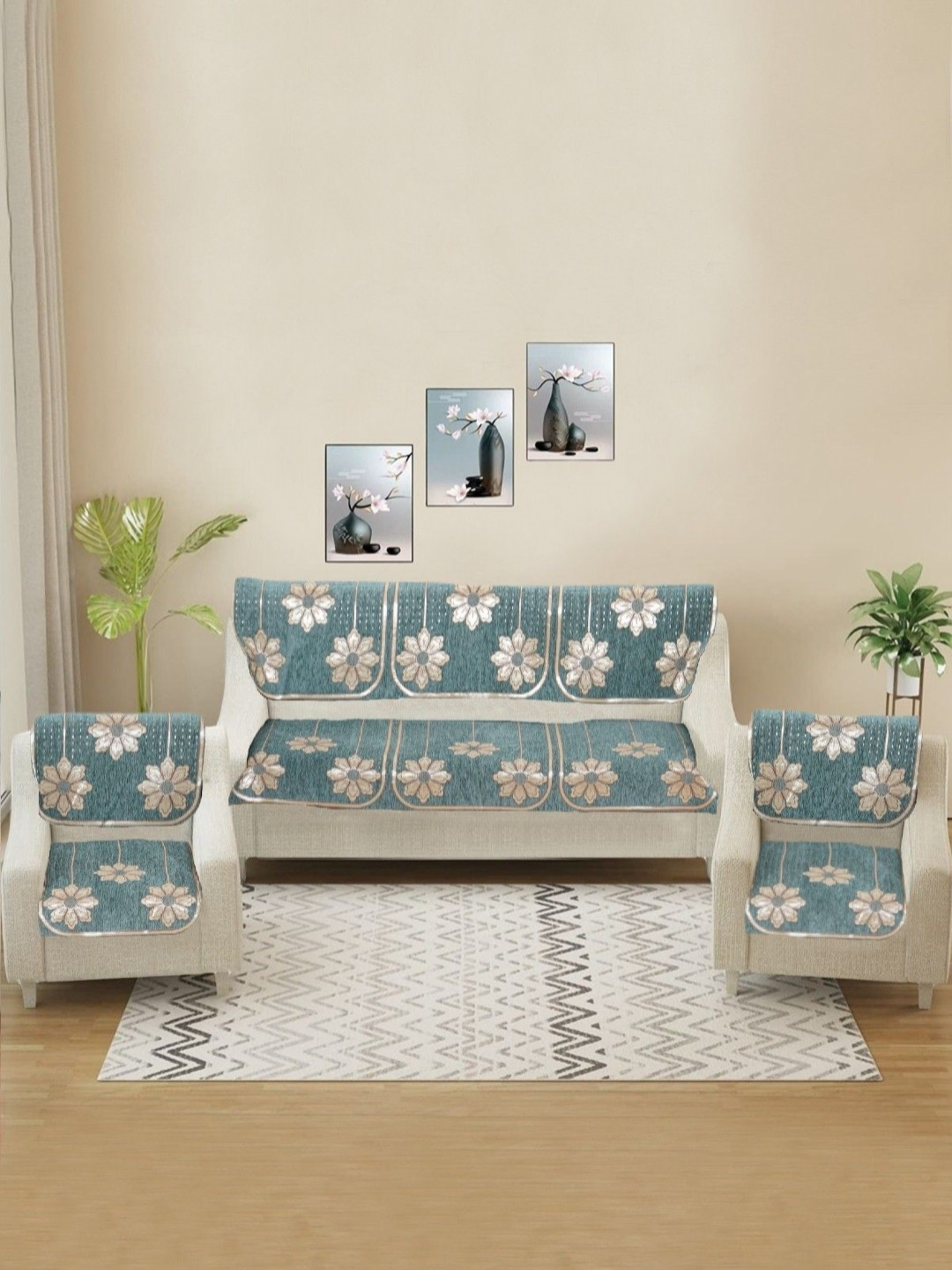 BREVARD Sea Green Other Sofa Cover