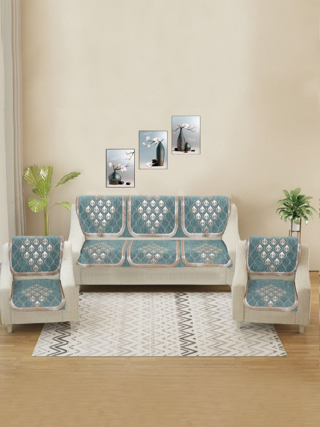 BREVARD Sea Green Other Sofa Cover