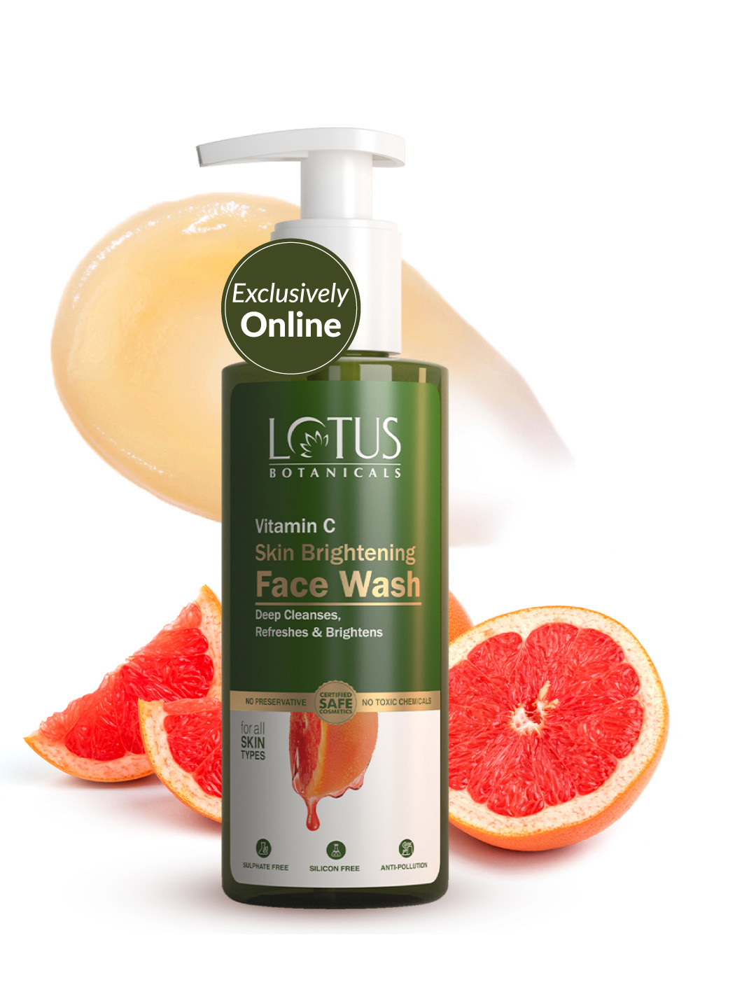 Lotus Botanicals Botanicals Unisex Vitamin C Skin Brightening Face Wash - 180 ml