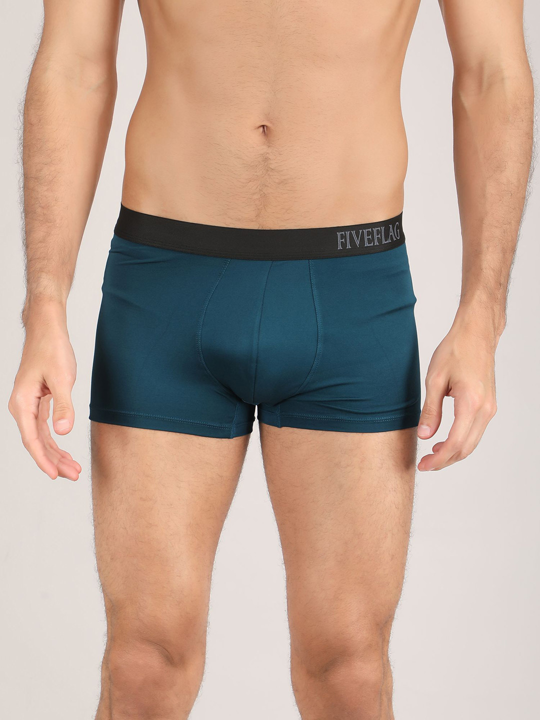FiveFlag Men Solid Trunk MENS_TRUNK_Cyan_S_J1