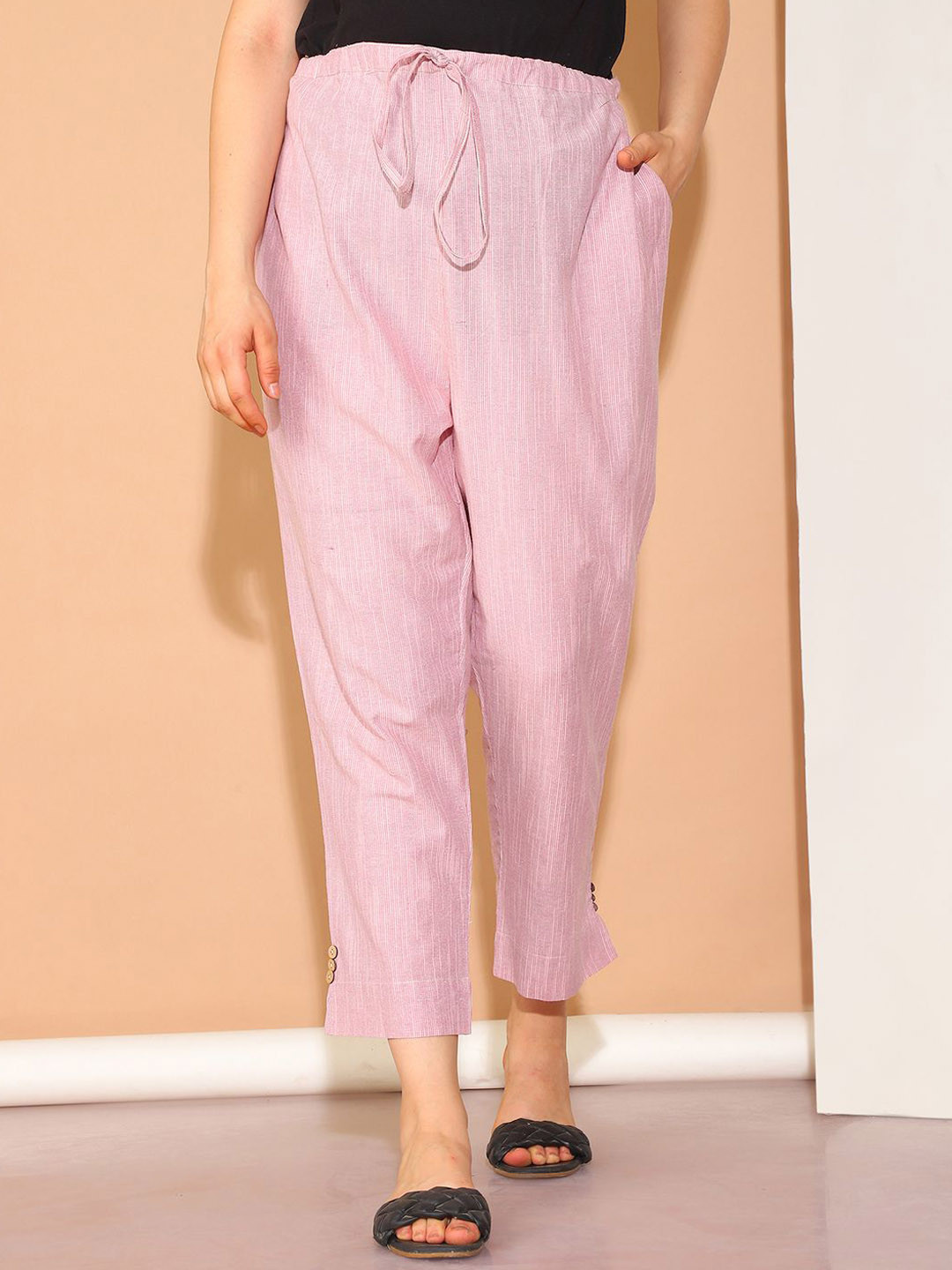 Moms Maternity Women Comfort Easy Wash Maternity Trousers