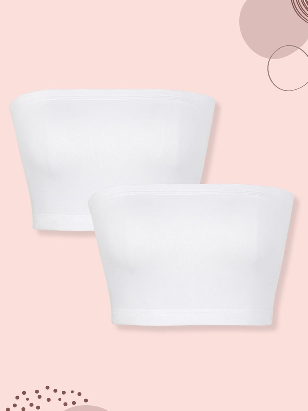 mackly Pack of 2 Medium Coverage Bandeau Bra