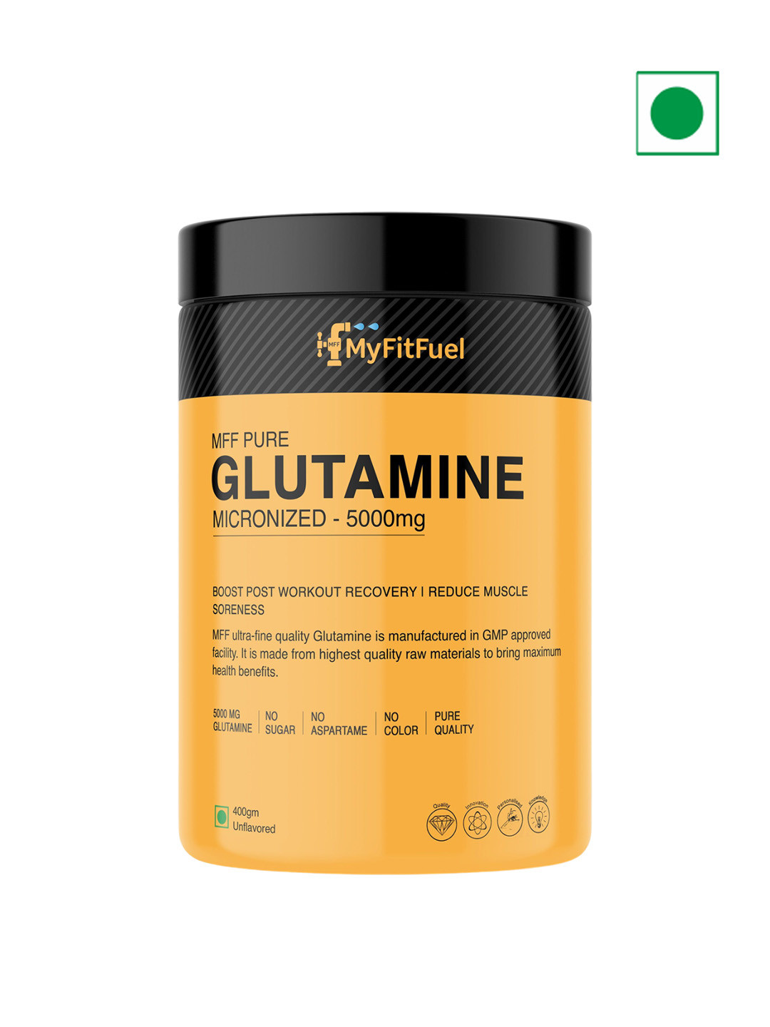 MyFitFuel Pure Glutamine Micronized 5000mg - 400g - Unflavoured