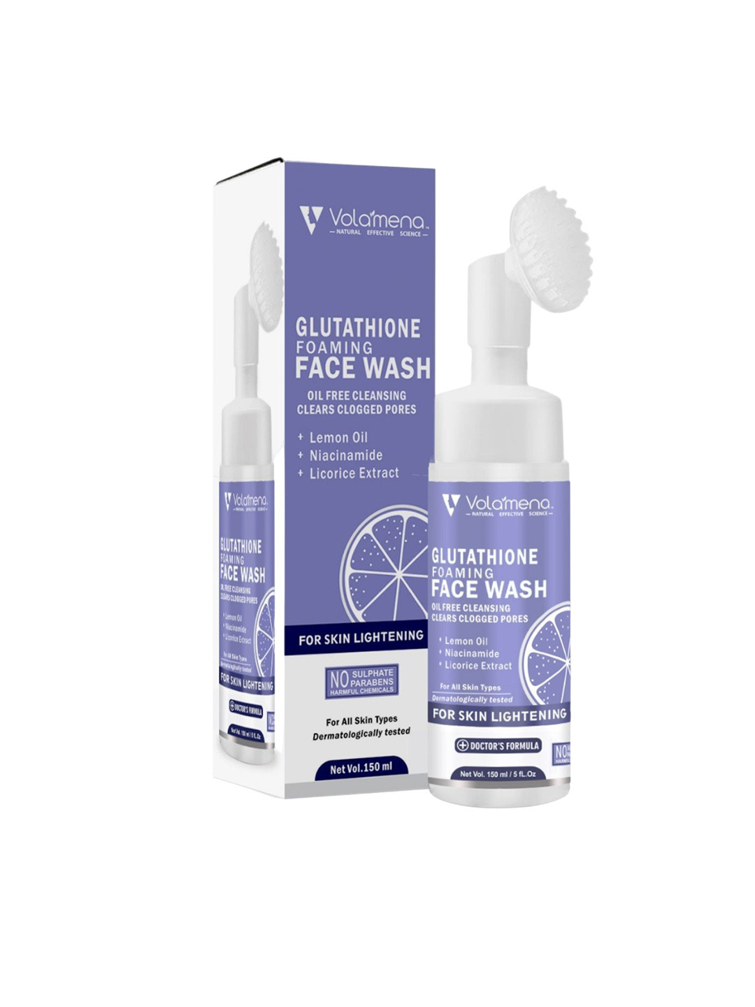 Volamena Glutathione Foaming Skin Lightening Face Wash 150 ml