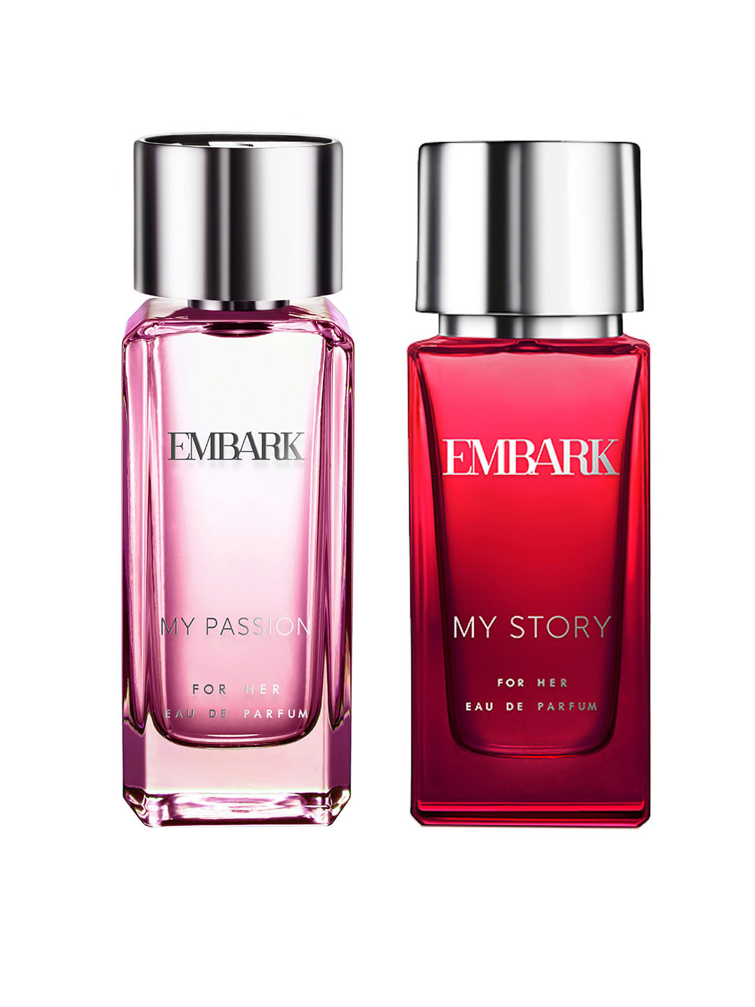 EMBARK Women Set of 2 Eau de Parfum - My Passion 100ml + My Story 30ml