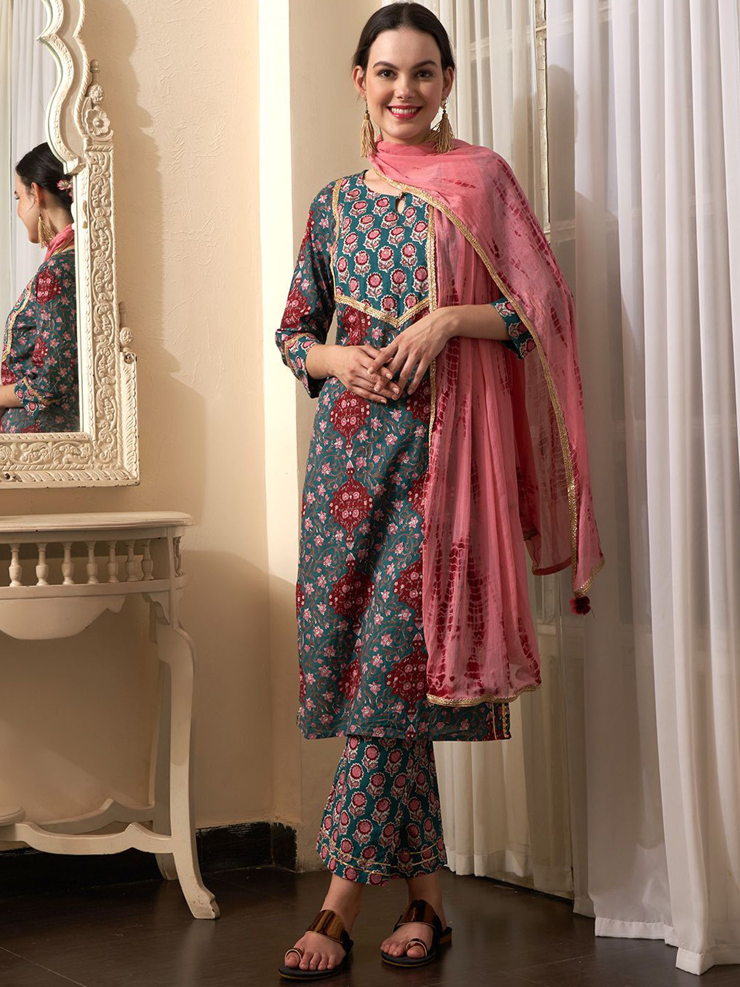 Sangria Printed Pure Cotton Kurta Sets