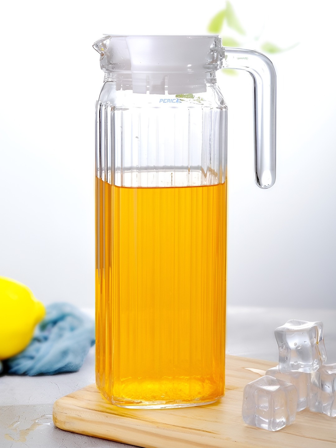 PERICAL Premium Transparent Water Jugs With Lid - 1.1 L