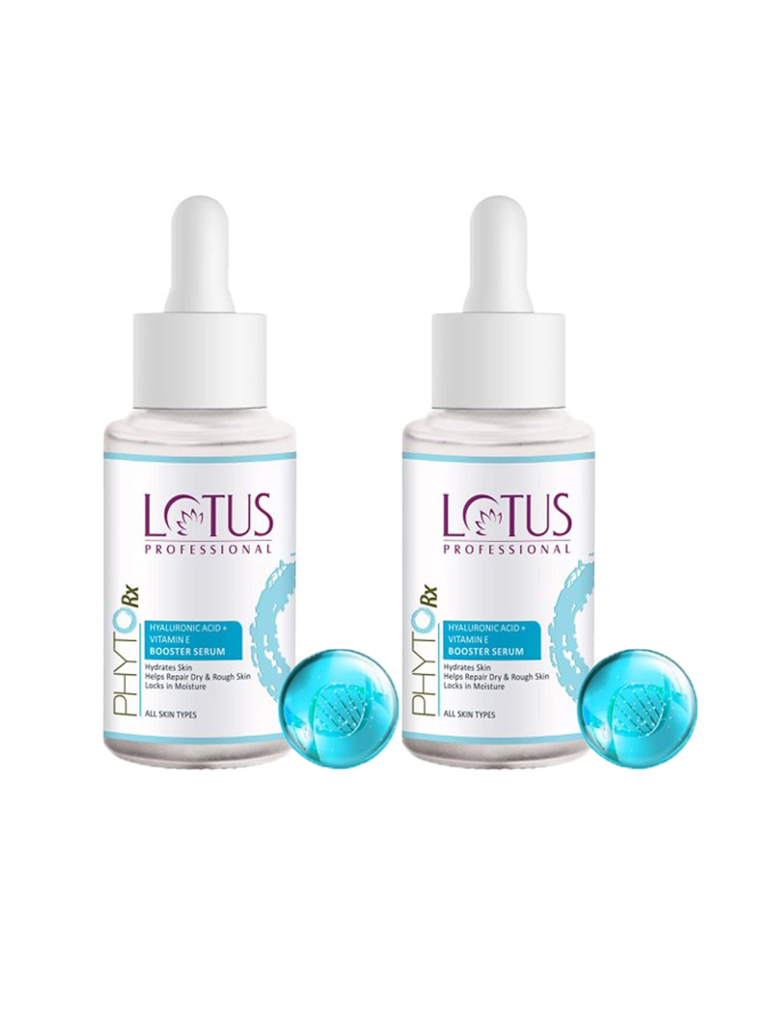 Lotus Professional Set Of 2 PhytoRx Hyaluronic Acid + Vitamin E Booster Serum - 30ml Each