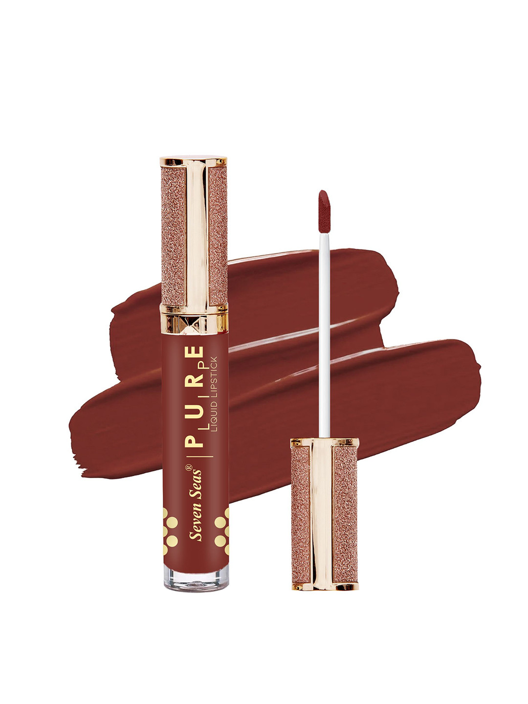 Seven Seas Pure Lip Long Lasting & Smudge-Proof Liquid Lipstick 7 ml - Monza 1