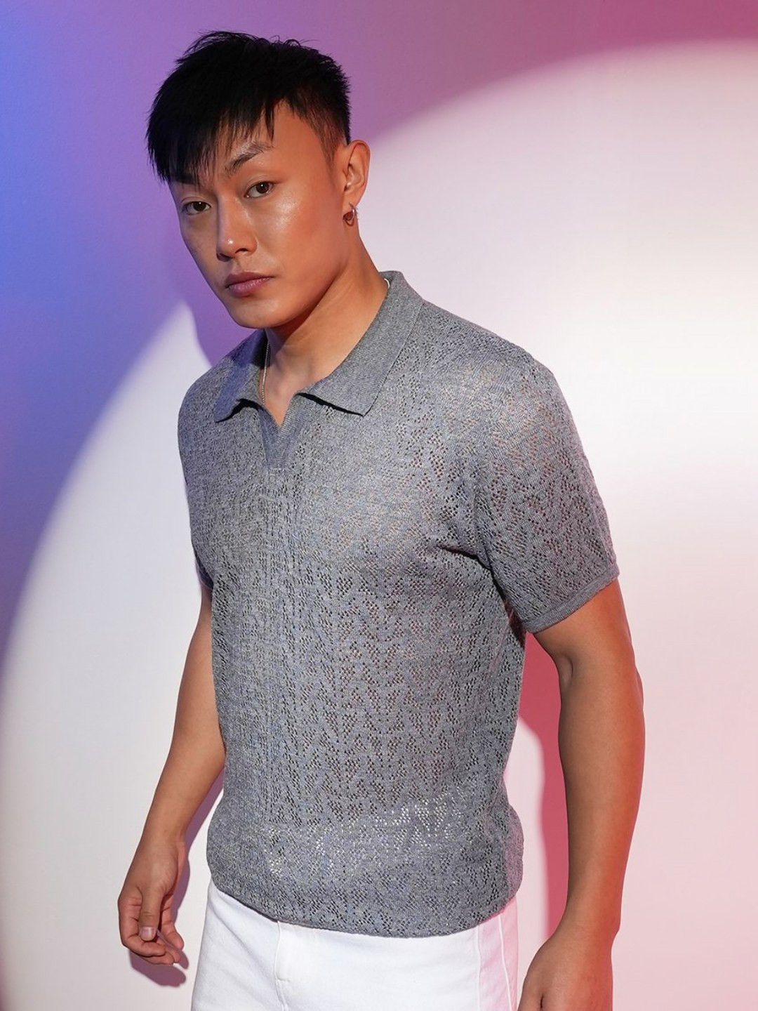 CAHOOT Men Polo Collar Pockets T-shirt