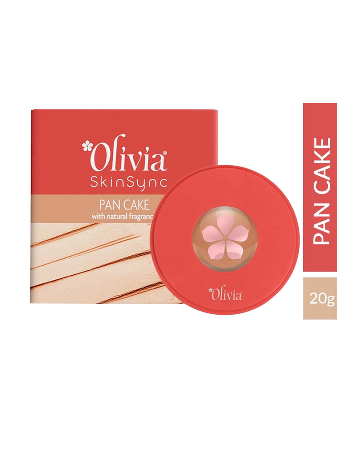 Olivia SkinSync Pan Cake Long Lasting & Weightless Compact - 30g - Pinacolada Pie 21