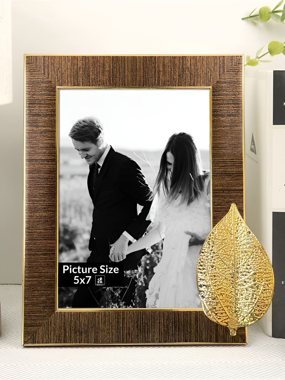 Art Street Copper-Toned & Gold-Toned 1 Pieces Wood Table Photo Frames