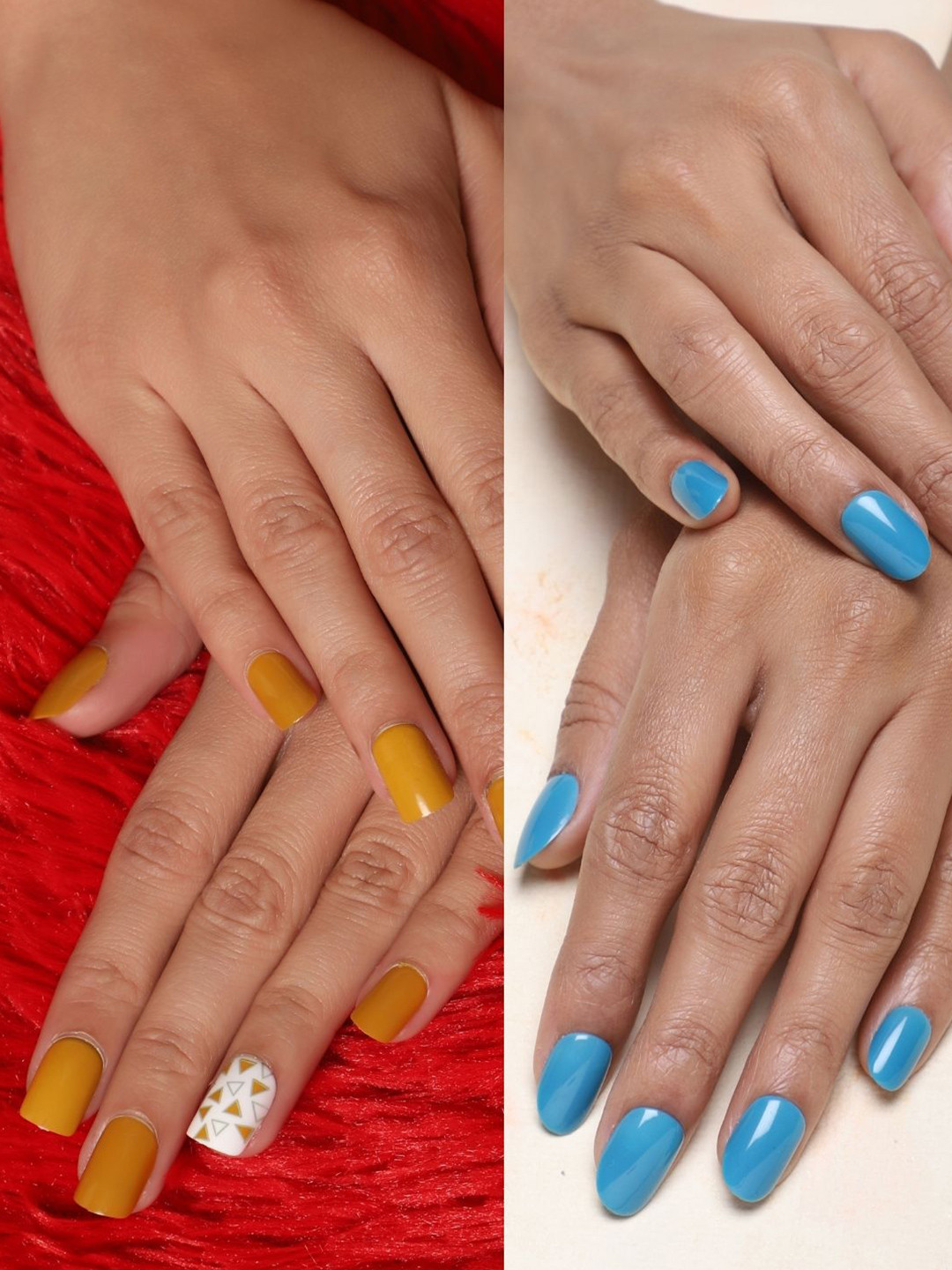 LICK Set of 2 Reusable False Press-On Nail Extensions - LC 3