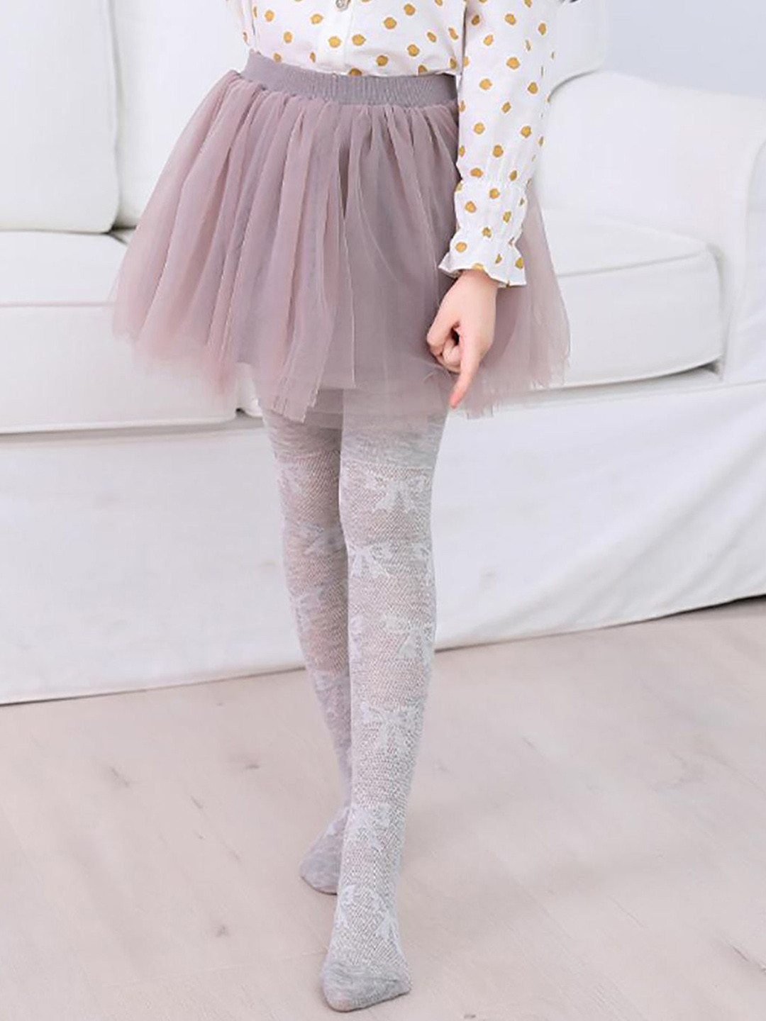 SYGA Girls Self Design Stocking