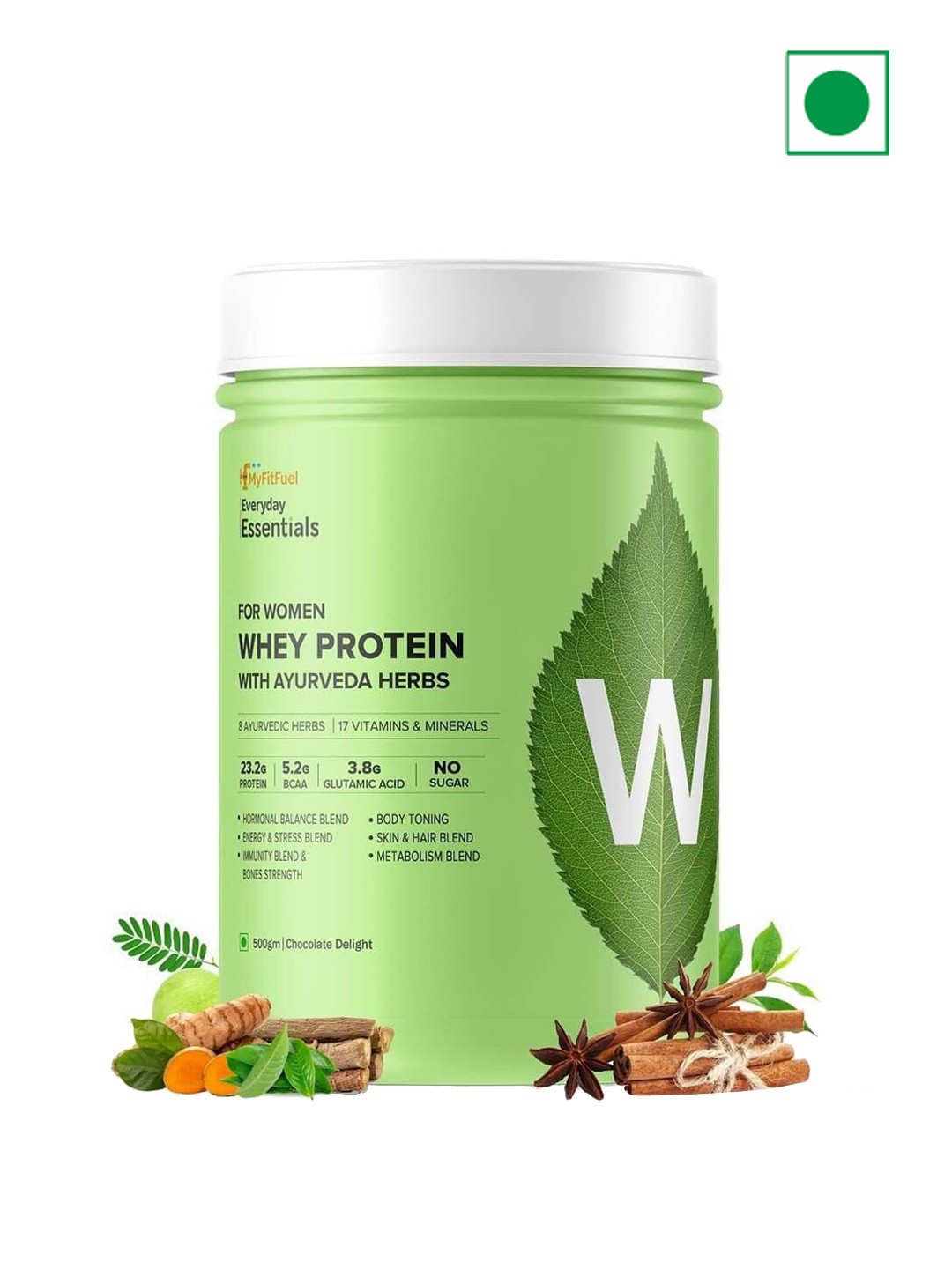 MyFitFuel Whey Protein With Ayurveda Herbs-500g