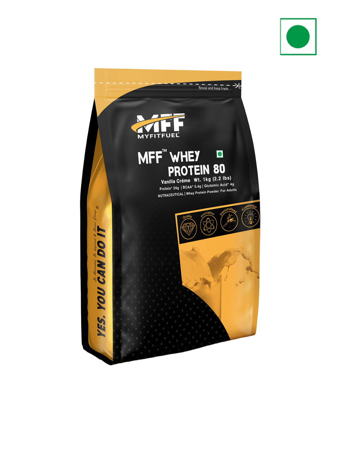 MyFitFuel Whey Protein 80 - Vanilla Creme Flavoured - 1 Kg