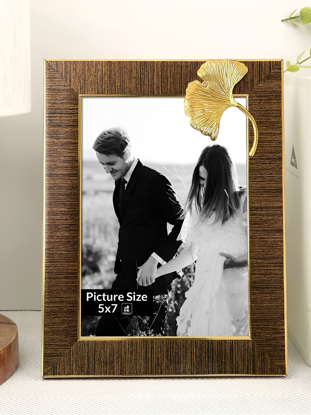 Art Street Copper-Toned 1 Pieces Wood Table Photo Frames