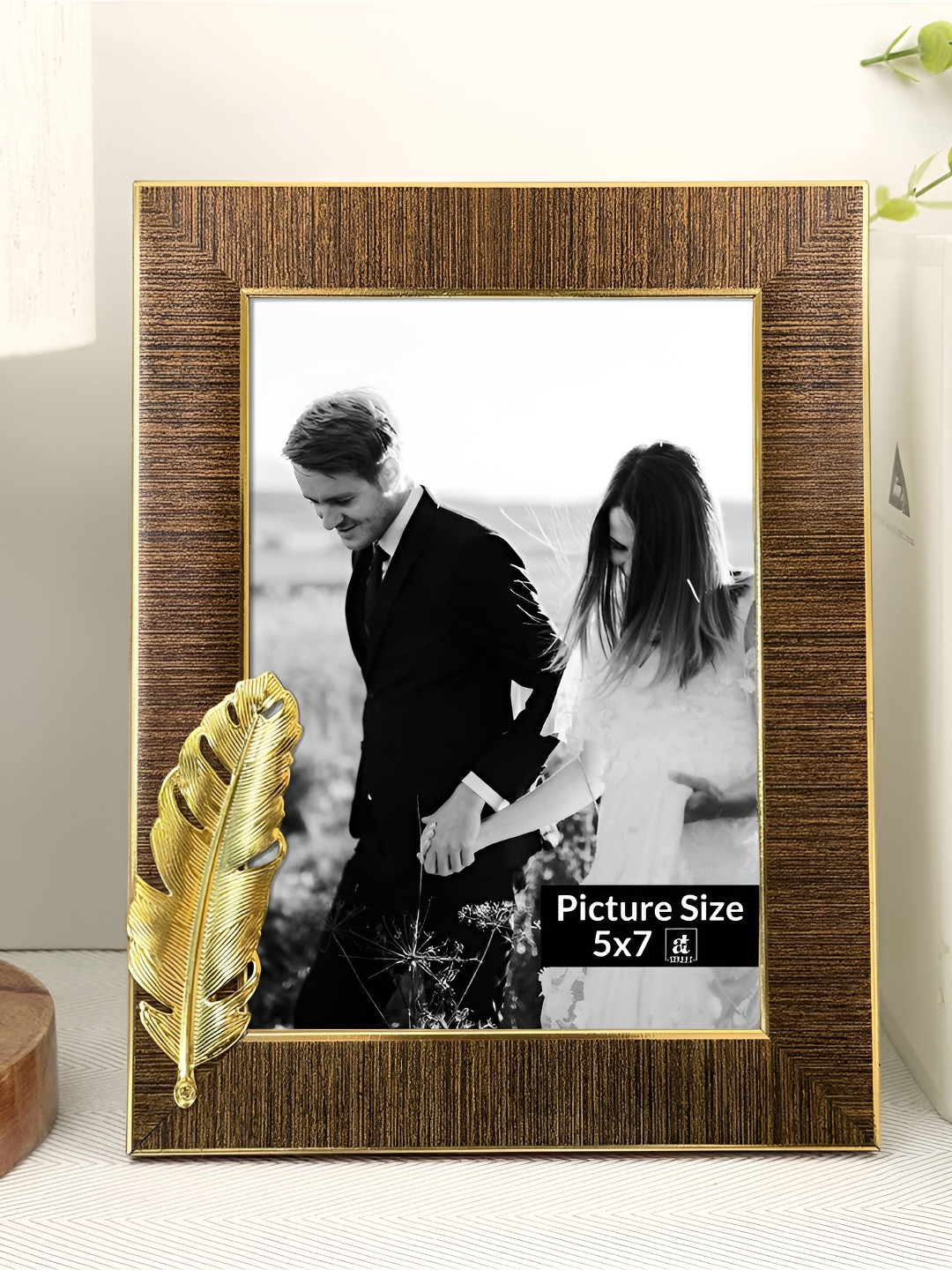 Art Street Copper-Toned & Gold-Toned 1 Pieces Wood Table Photo Frames