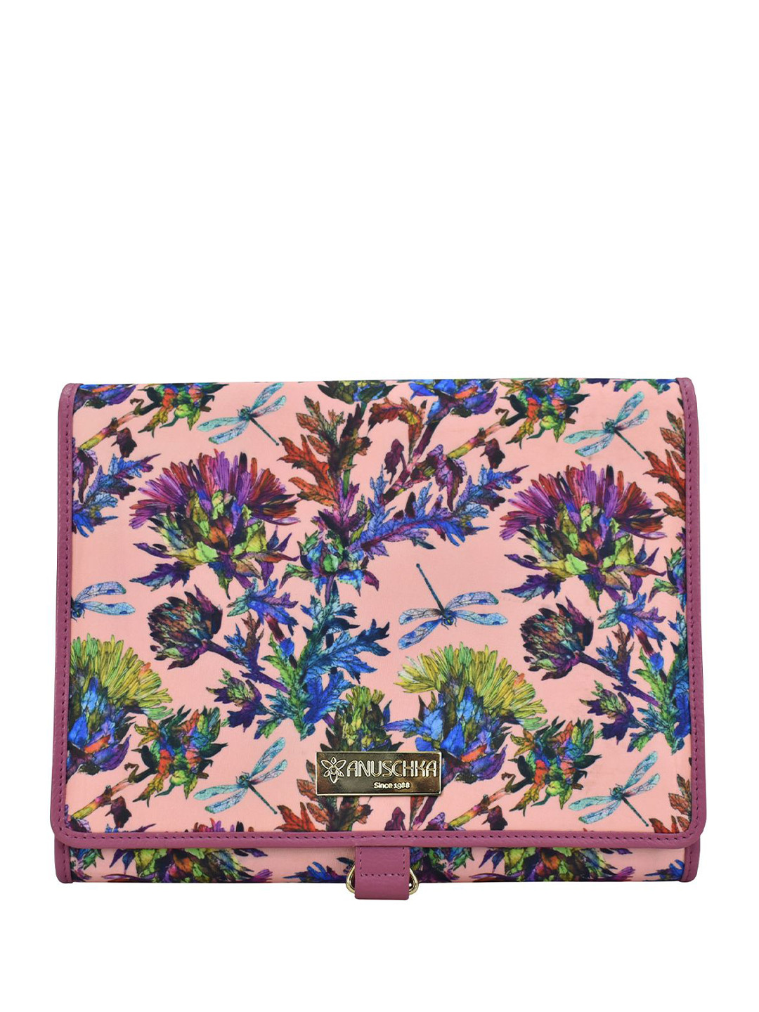 Anuschka Women Floral Printed Card Holder