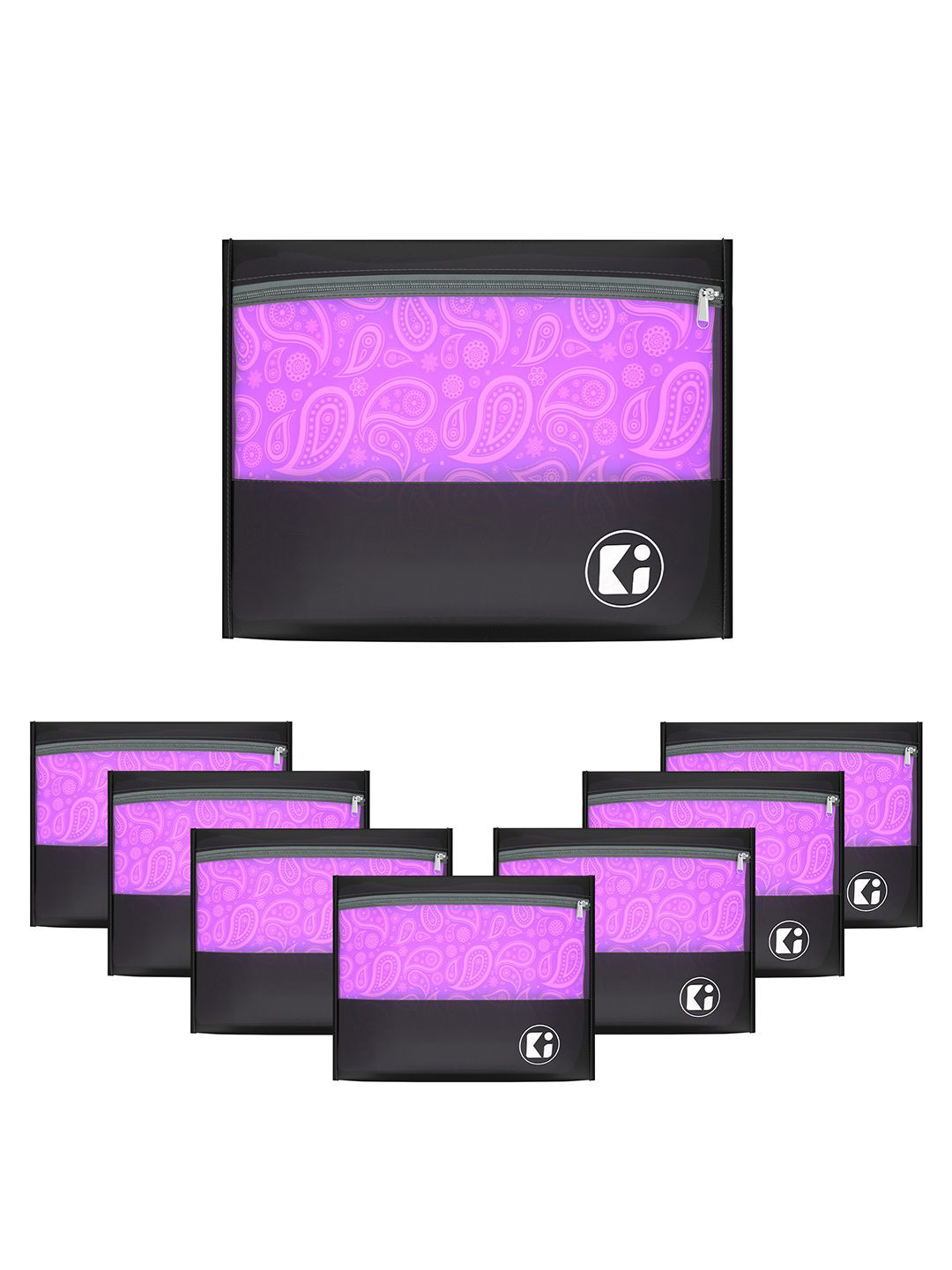 Kuber Industries Black 8 Pieces Separator Organisers