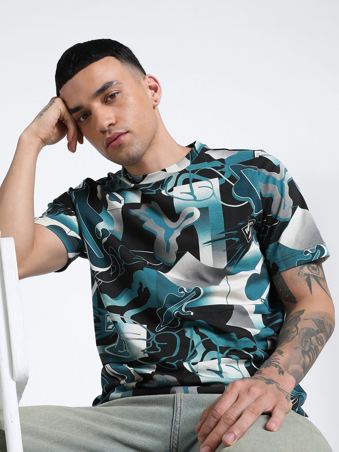 Puma Classics Brand Love Printed Men's Tee