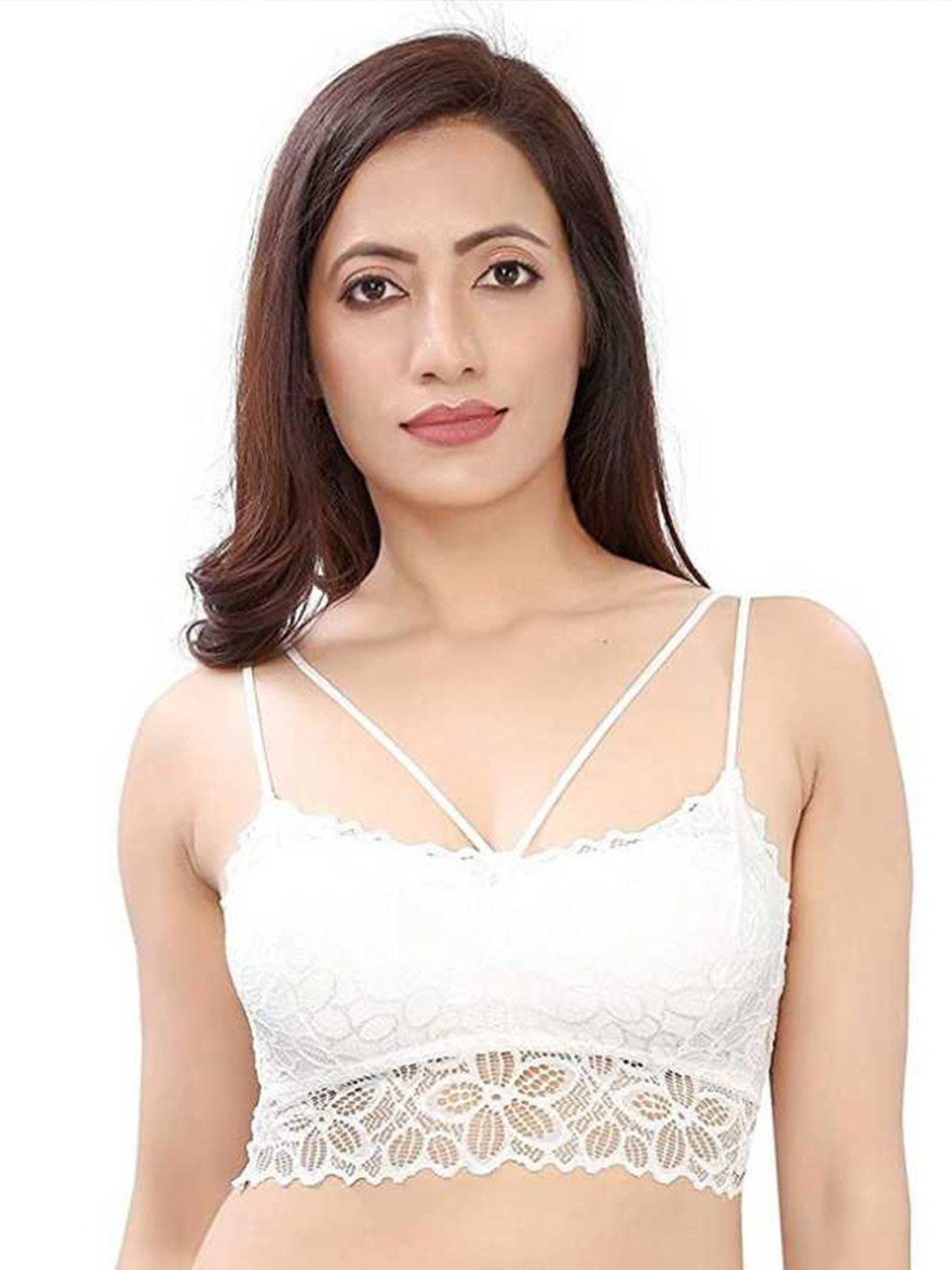 INDIROCKS Floral Style Bra for Women & Girls Lightly Padded Non-Wired Bralette Bra